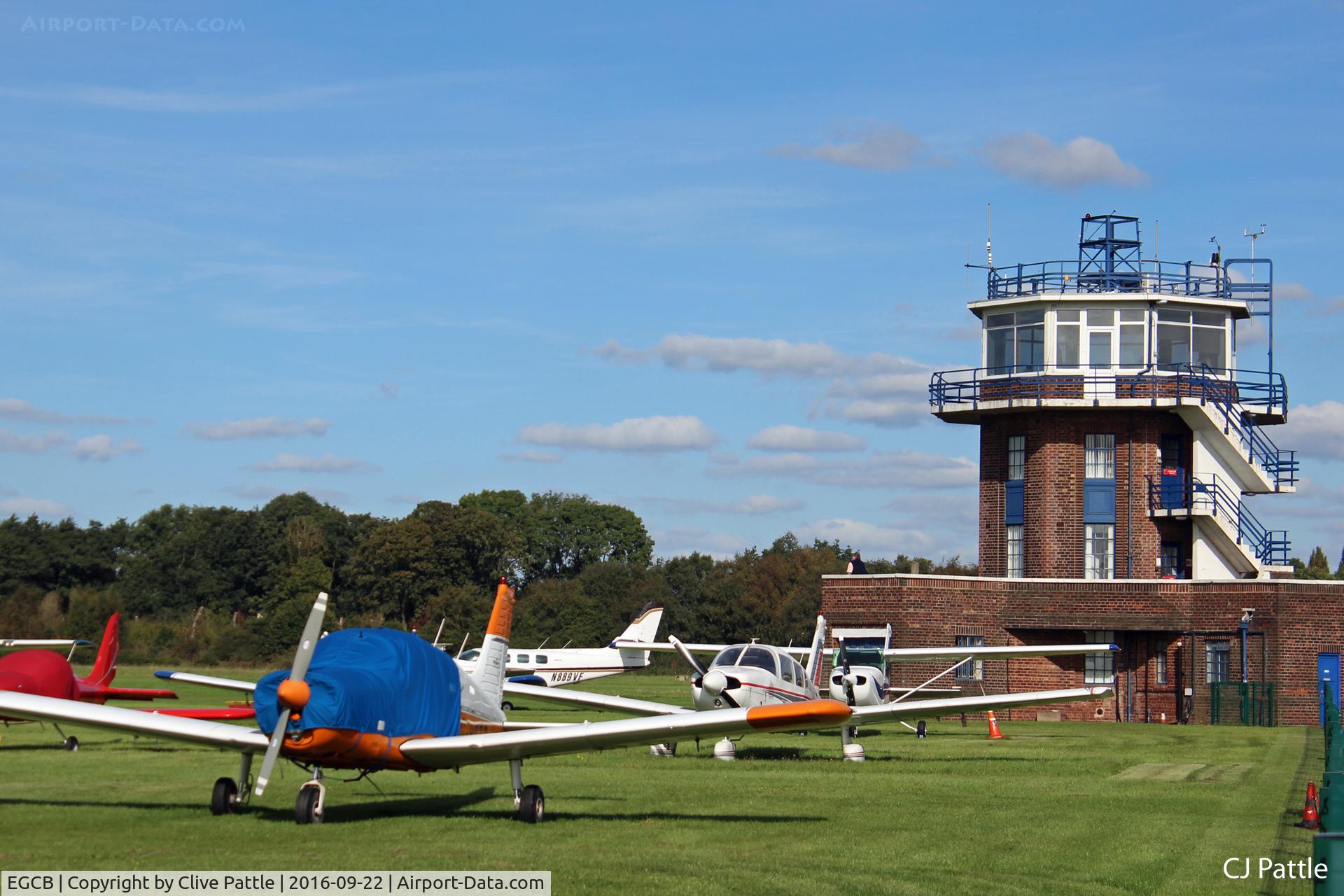 City Airport Manchester, Manchester, England United Kingdom (EGCB) - Tower and GA park at Manchester City Airport, Barton EGCB