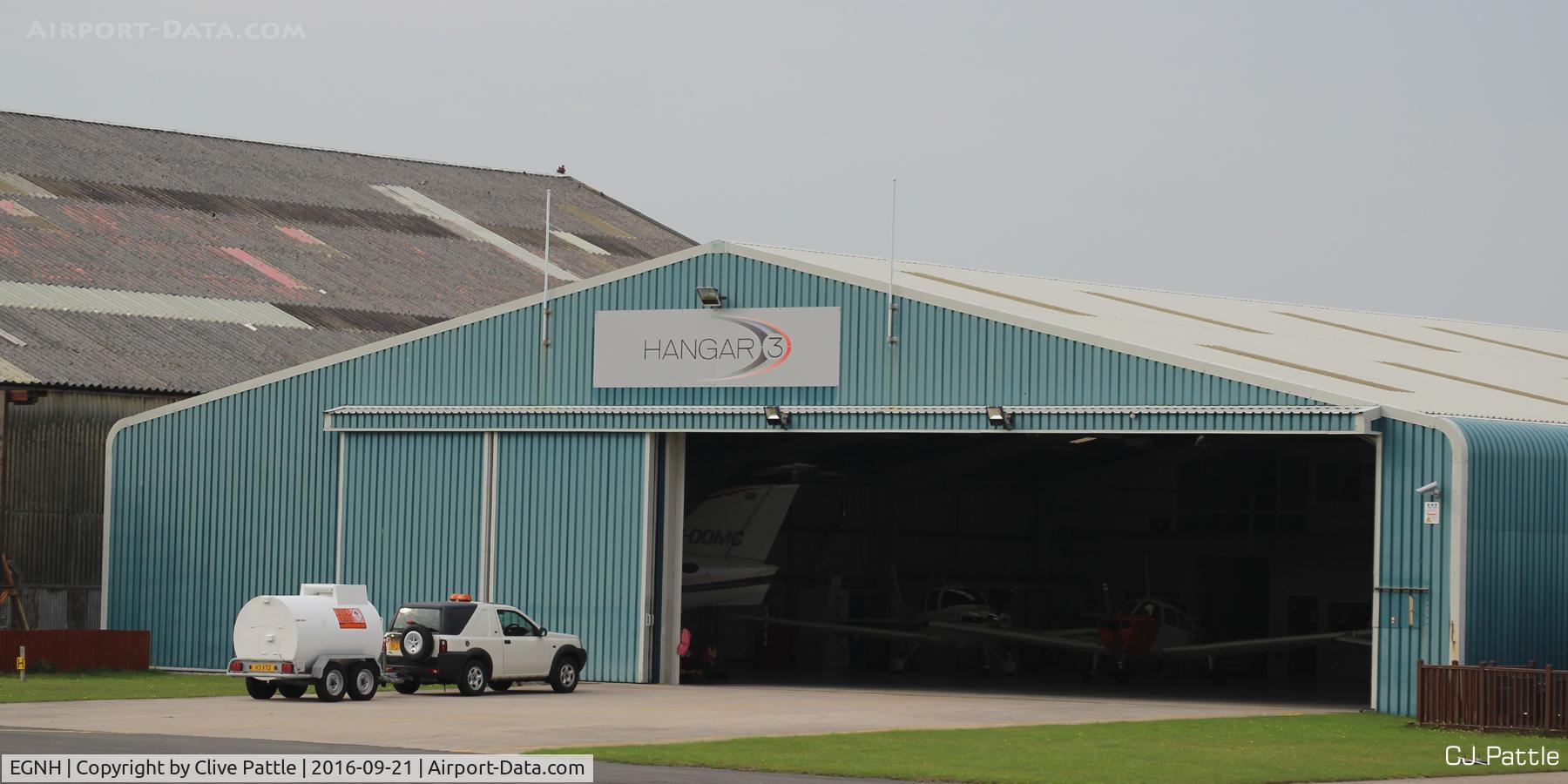 Blackpool International Airport, Blackpool, England United Kingdom (EGNH) - Northside hangar 3 at Blackpool EGNH