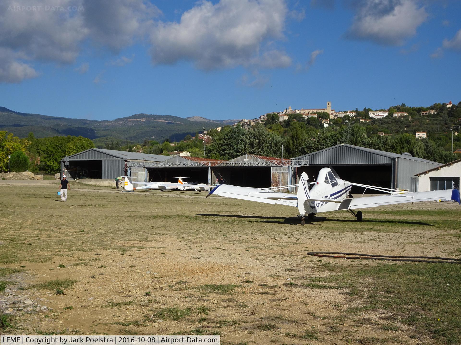 Fayence Airport, Fayence France (LFMF) - Hangars of Fayence airport