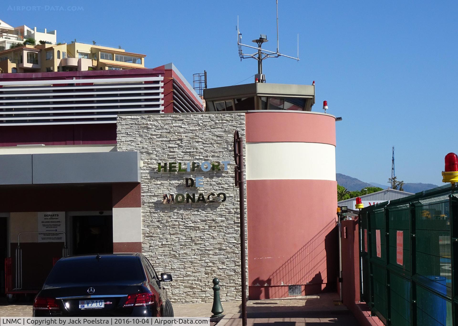 Monaco Heliport Airport, Monte Carlo Monaco (LNMC) - Tower en entrance of terminal of Heliport Monaco