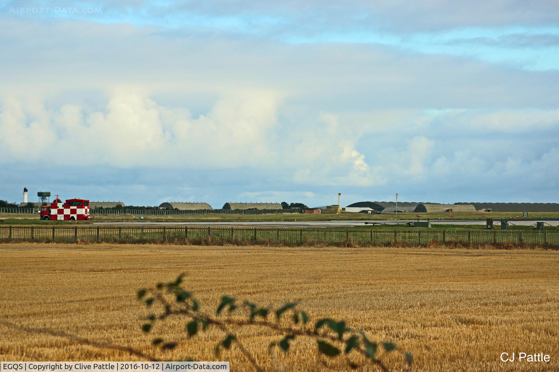 RAF Lossiemouth Airport, Lossiemouth, Scotland United Kingdom (EGQS) - RAF Lossiemouth EGQS airfield viewed from west side