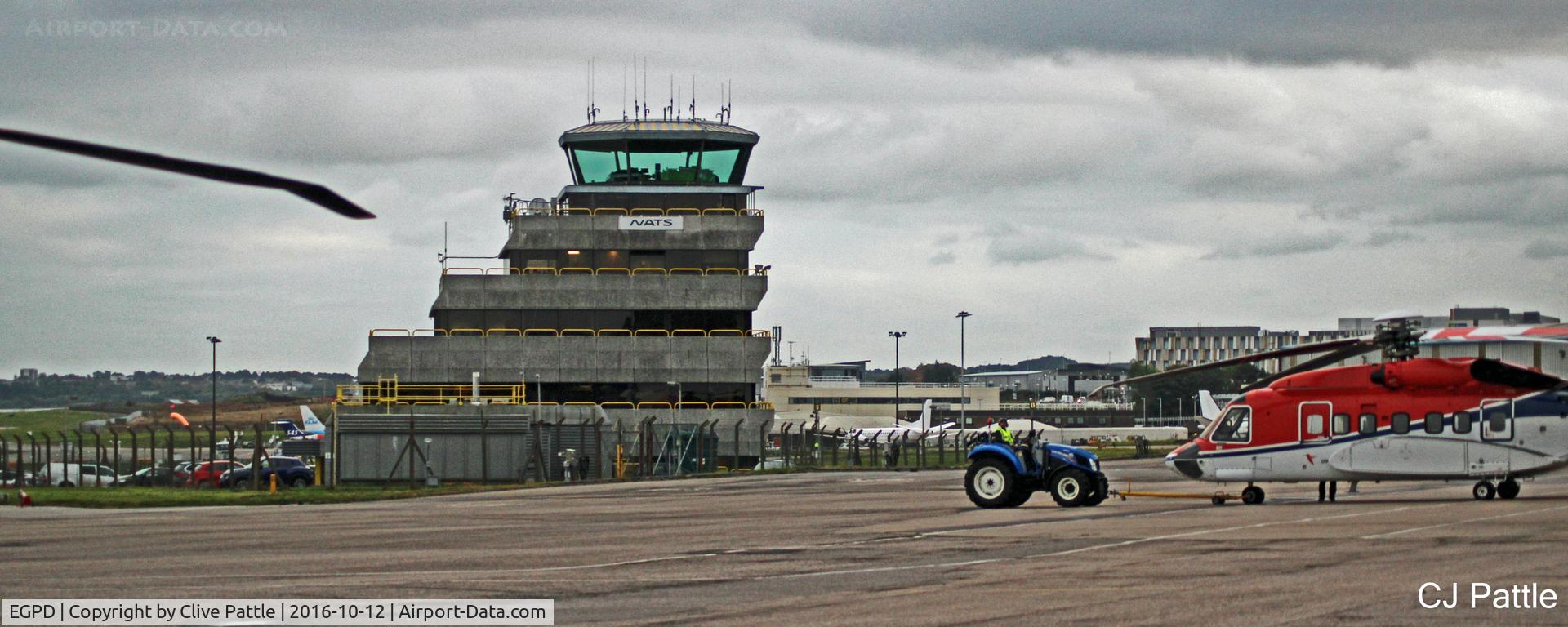 Aberdeen Airport, Aberdeen, Scotland United Kingdom (EGPD) - Evening scene at ABZ