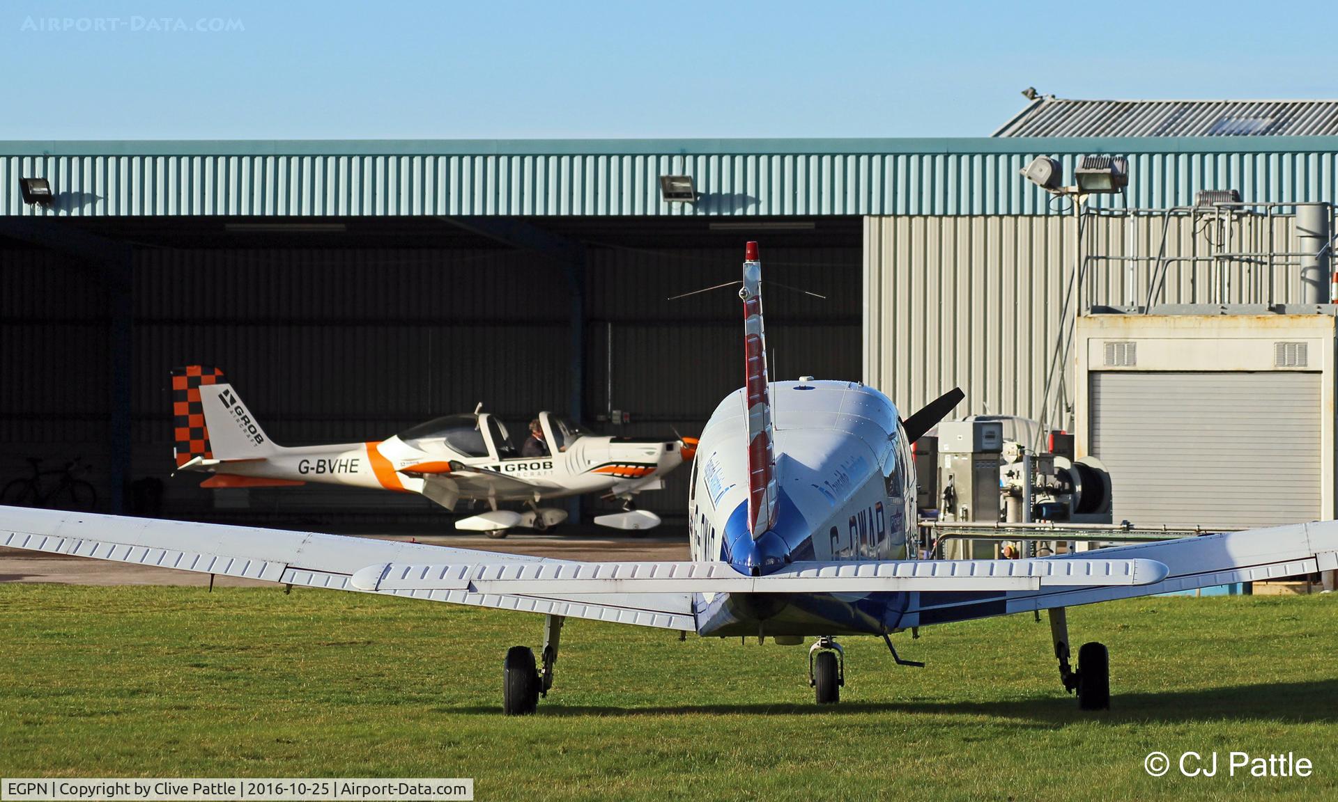 Dundee Airport, Dundee, Scotland United Kingdom (EGPN) - Tayside Aviation hangar at Dundee EGPN