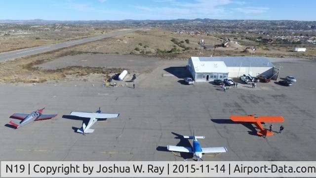 Aztec Municipal Airport (N19) - This photo was taken randomly one day when a few pilots flew in to go fishing at the Quality Waters. 