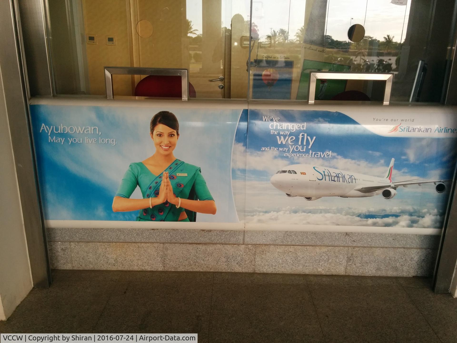 Weerawila International Airport (New airport),  Sri Lanka (VCCW) - Check-in counter @ MRIA Hambantota (Southern Sri Lanka)