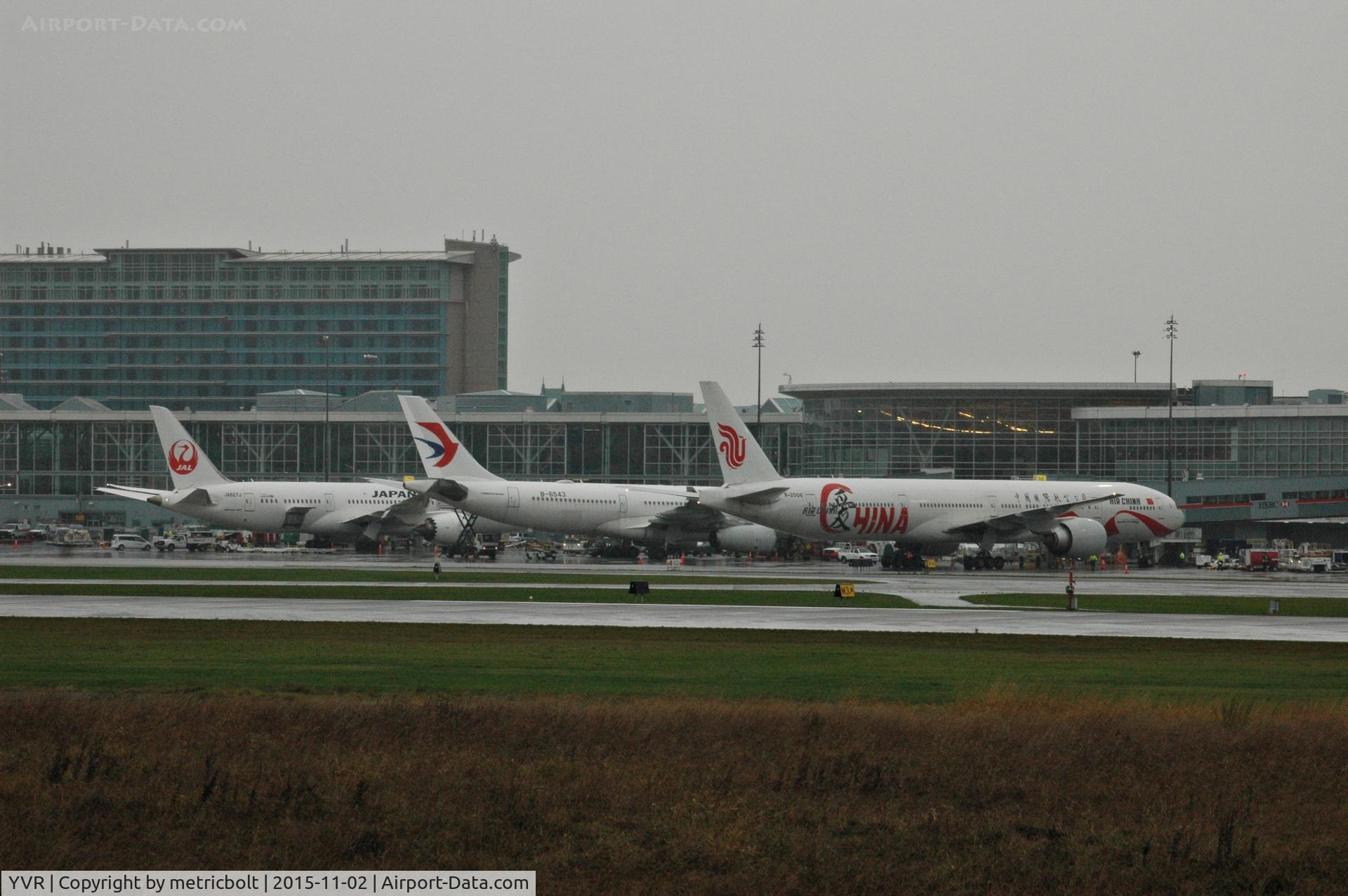 Vancouver International Airport, Vancouver, British Columbia Canada (YVR) - Rainy day arrivals in Vancouver
