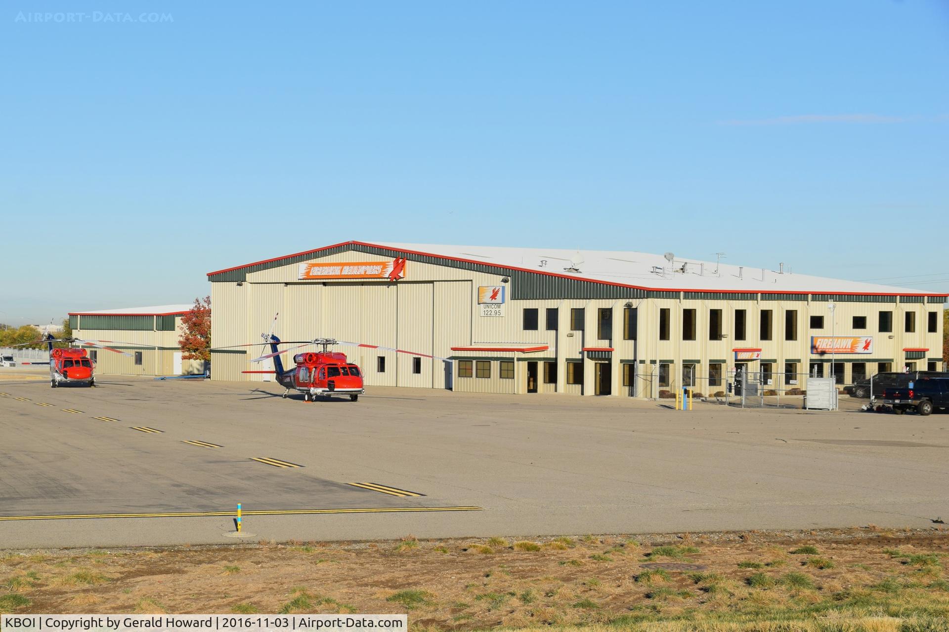 Boise Air Terminal/gowen Fld Airport (BOI) - Firehawk Helicopters ramp. NW corner of the airport.