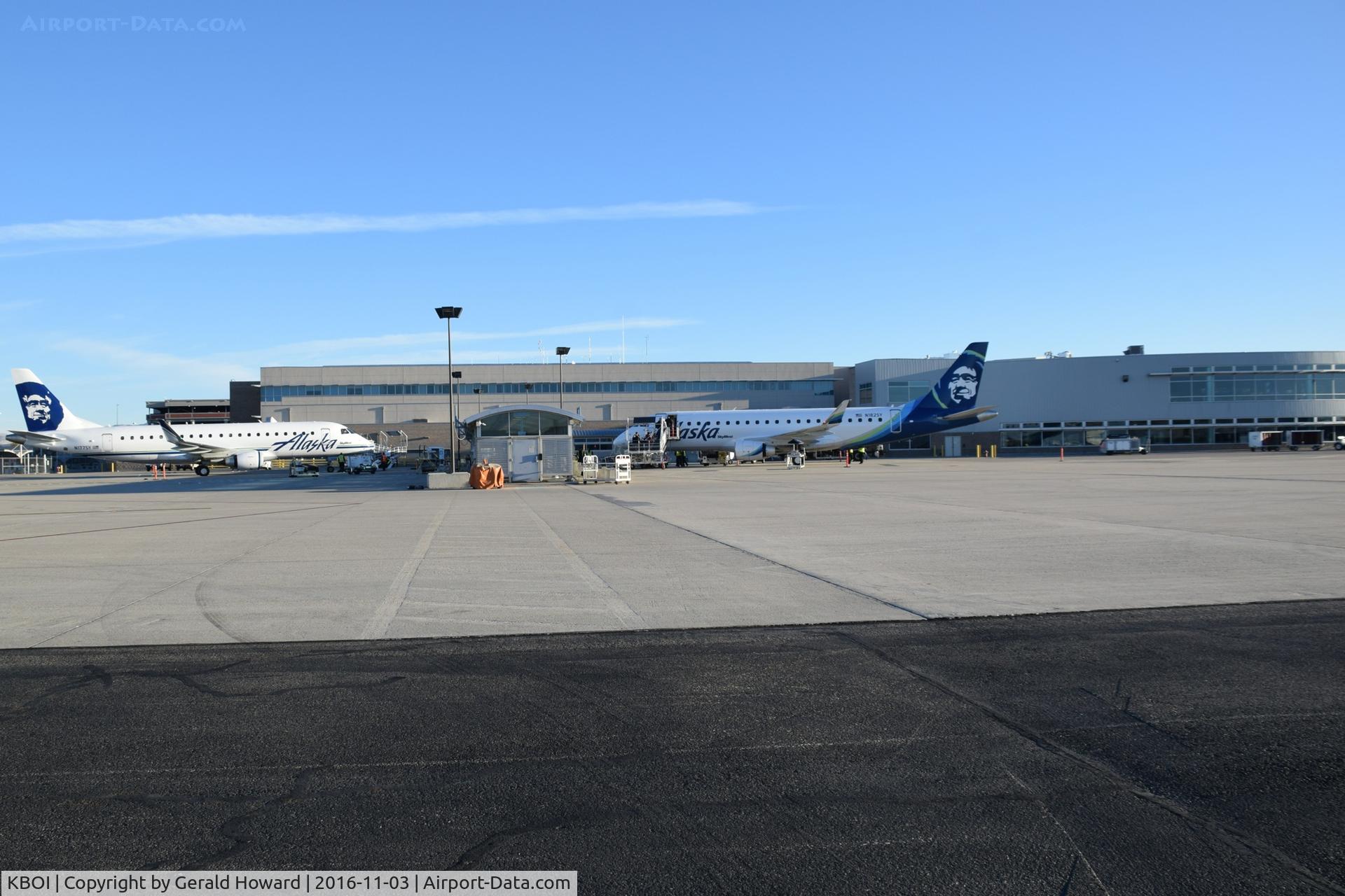Boise Air Terminal/gowen Fld Airport (BOI) - Alaska's C Concourse ramp.