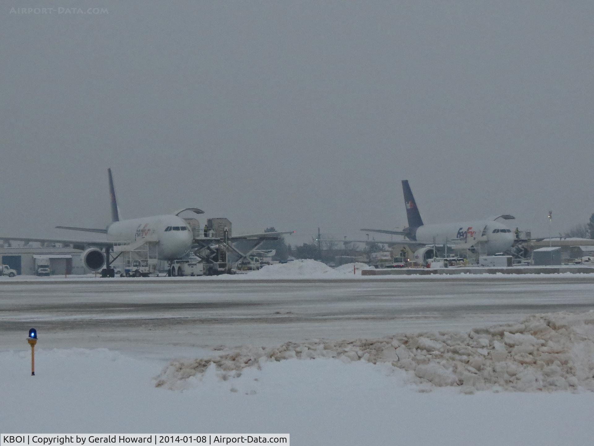 Boise Air Terminal/gowen Fld Airport (BOI) - Fed Ex ramp.