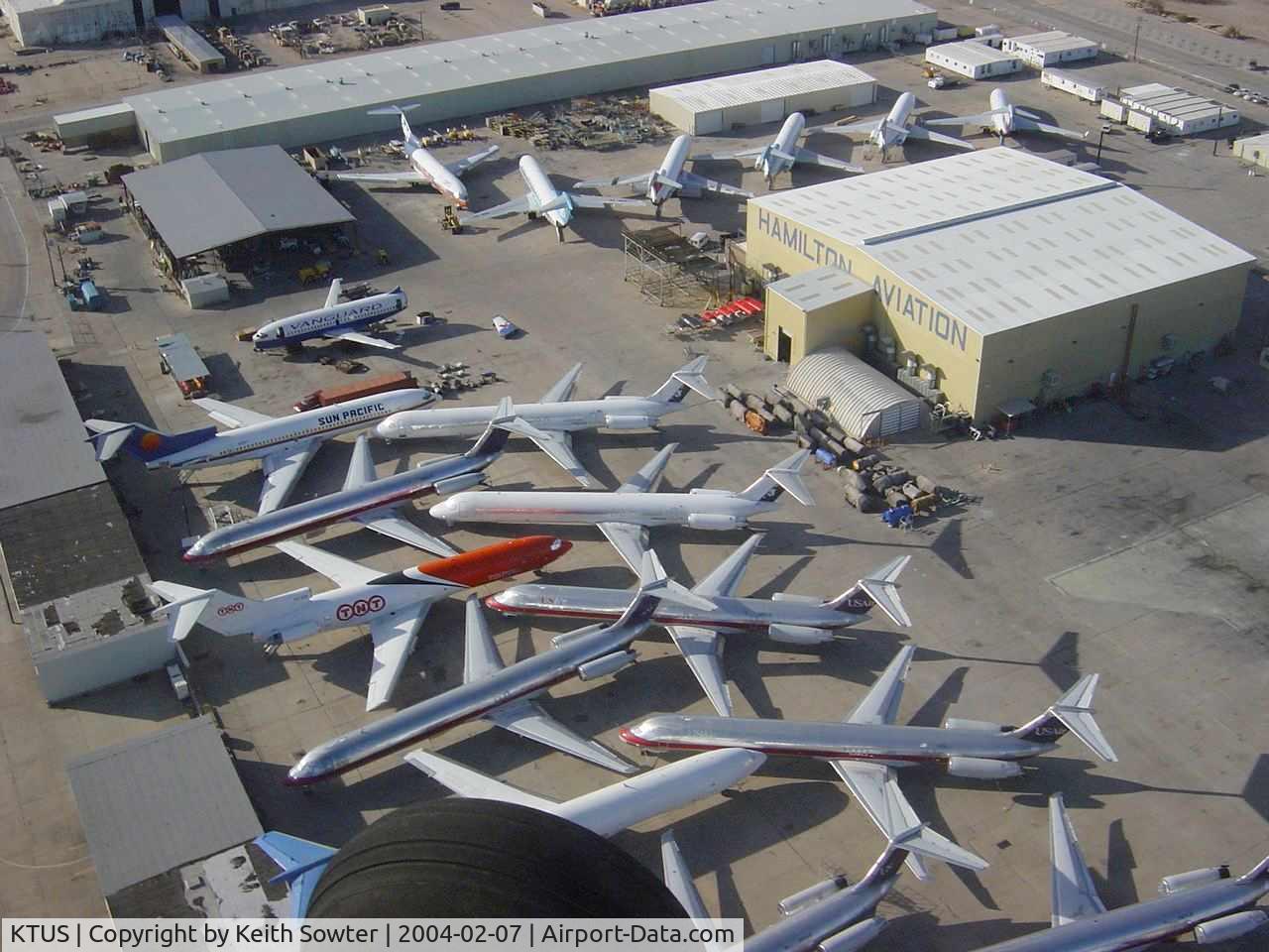 Tucson International Airport (TUS) - Tightly parked storage area