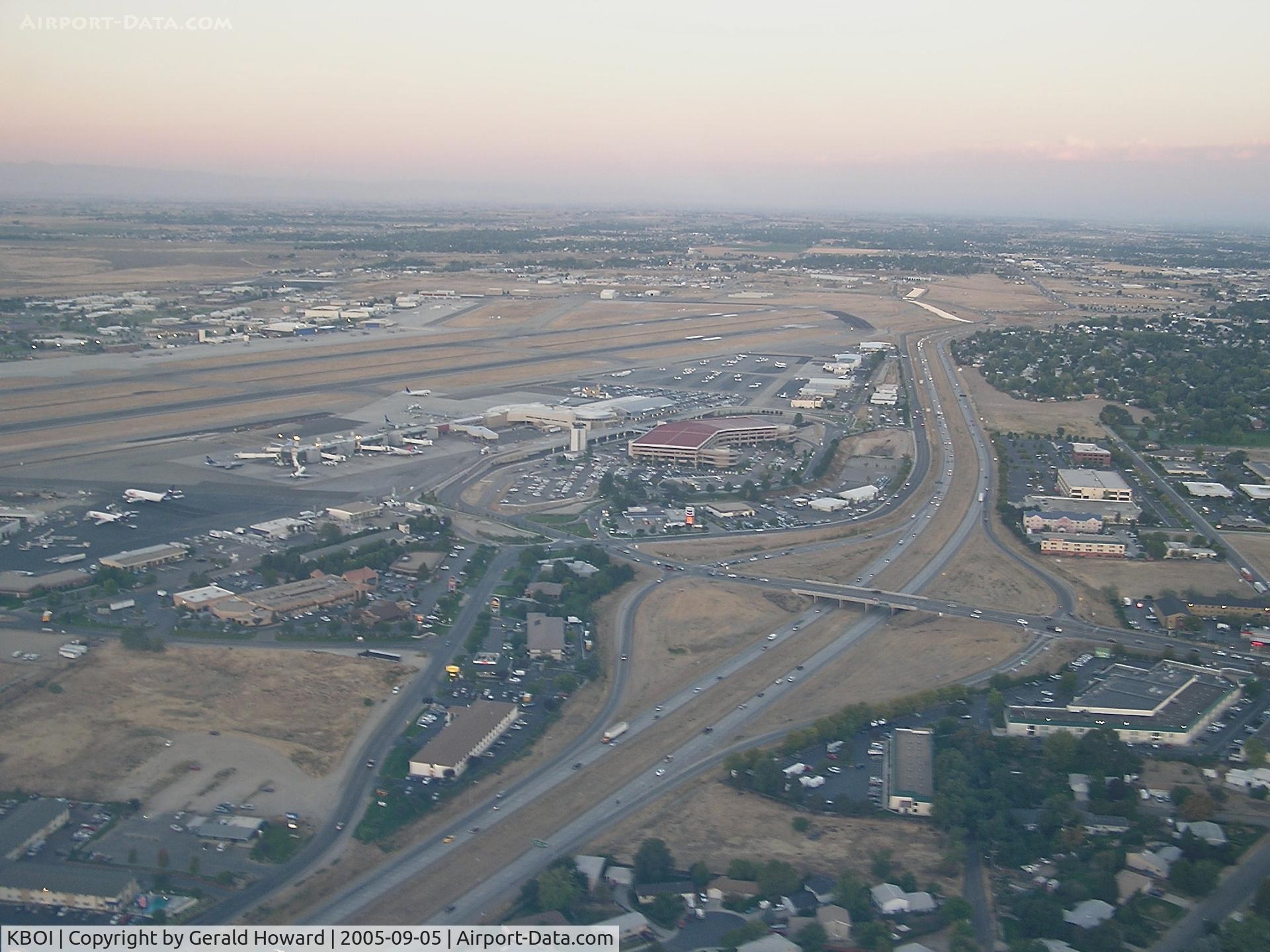 Boise Air Terminal/gowen Fld Airport (BOI) - Photo of BOI looking towards the SW.