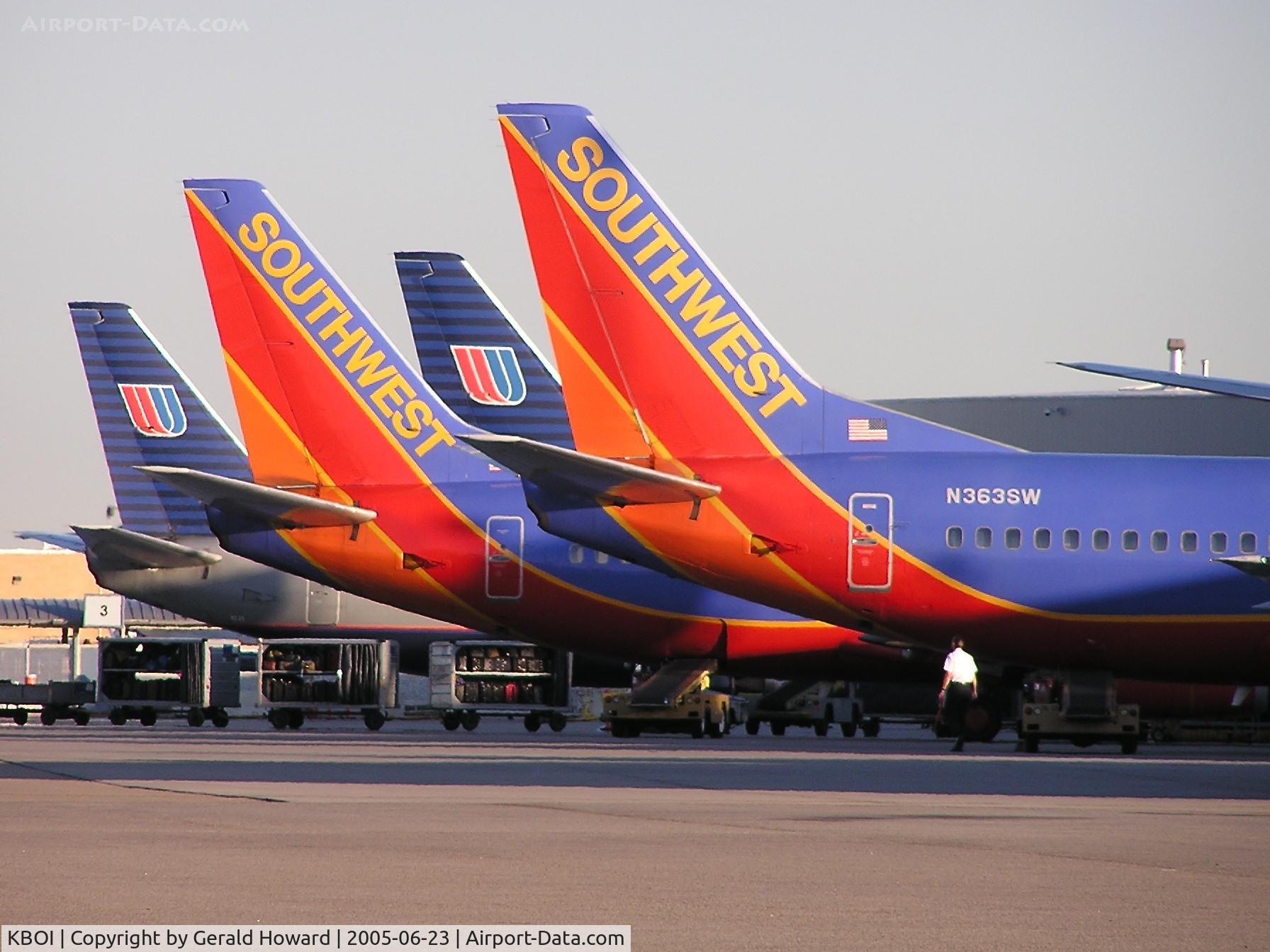 Boise Air Terminal/gowen Fld Airport (BOI) - South ramp of B Concourse.