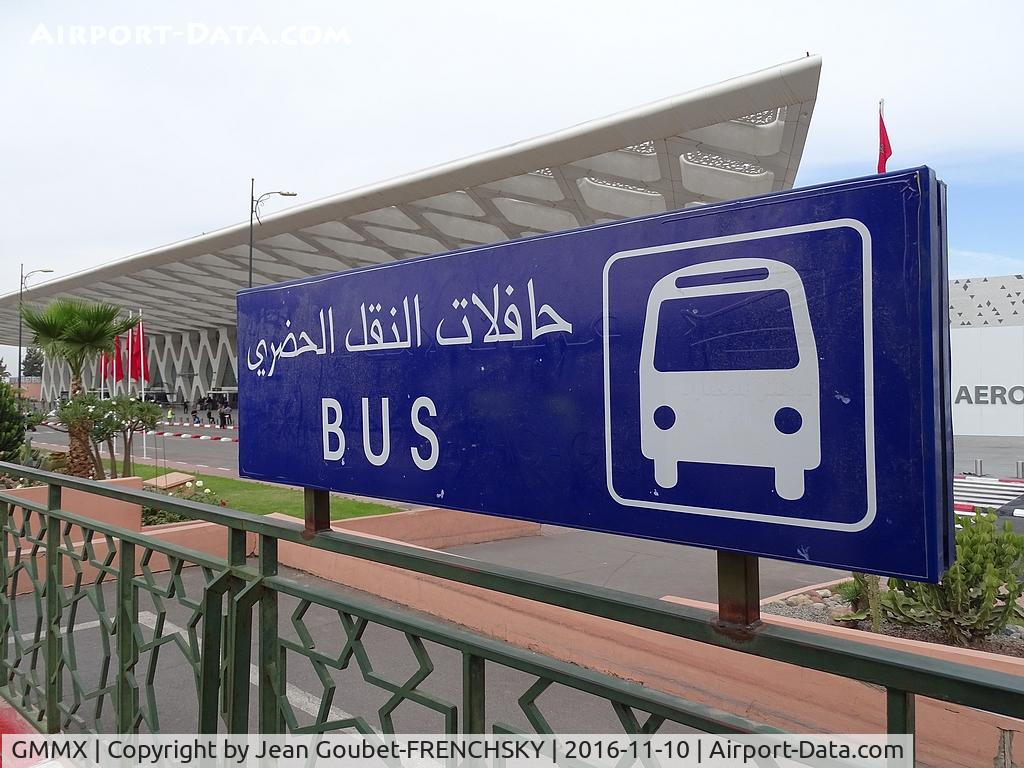 Menara International Airport, Marrakech Morocco (GMMX) - Airport bus station to Jemaa el-Fna (5 euro A/R)