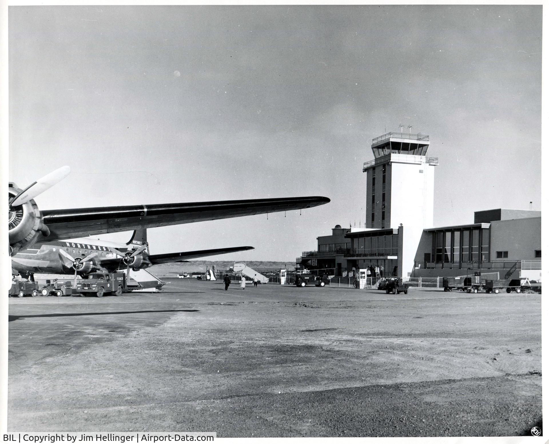 Billings Logan International Airport (BIL) - Date unknown. Early 1960's? Marked Roahen Photo's, Billings, MT.  Found in a second-hand store.