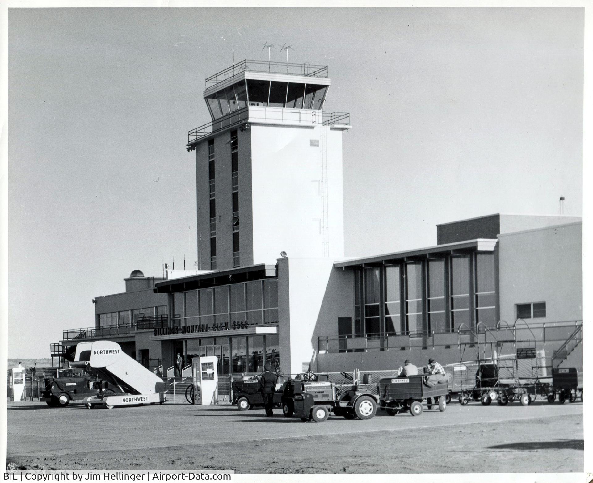 Billings Logan International Airport (BIL) - Date Unknown. Early 1960's. Marked Roahen Photo's, Billings, MT. Found in a second-hand store.