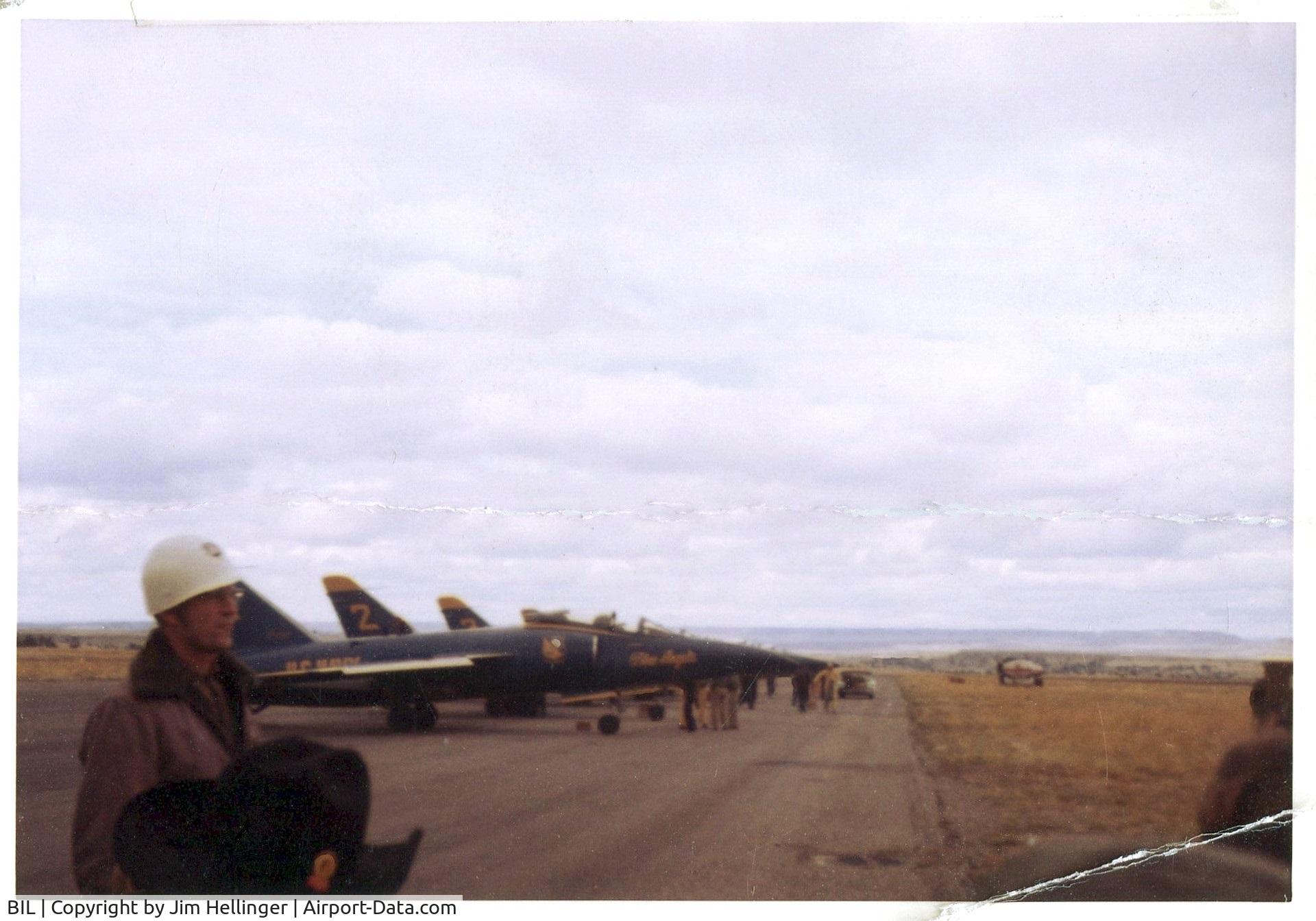 Billings Logan International Airport (BIL) - Marked: Billings J.C. Air Fair, 23 September, 1961. Found in a family album (small photo).