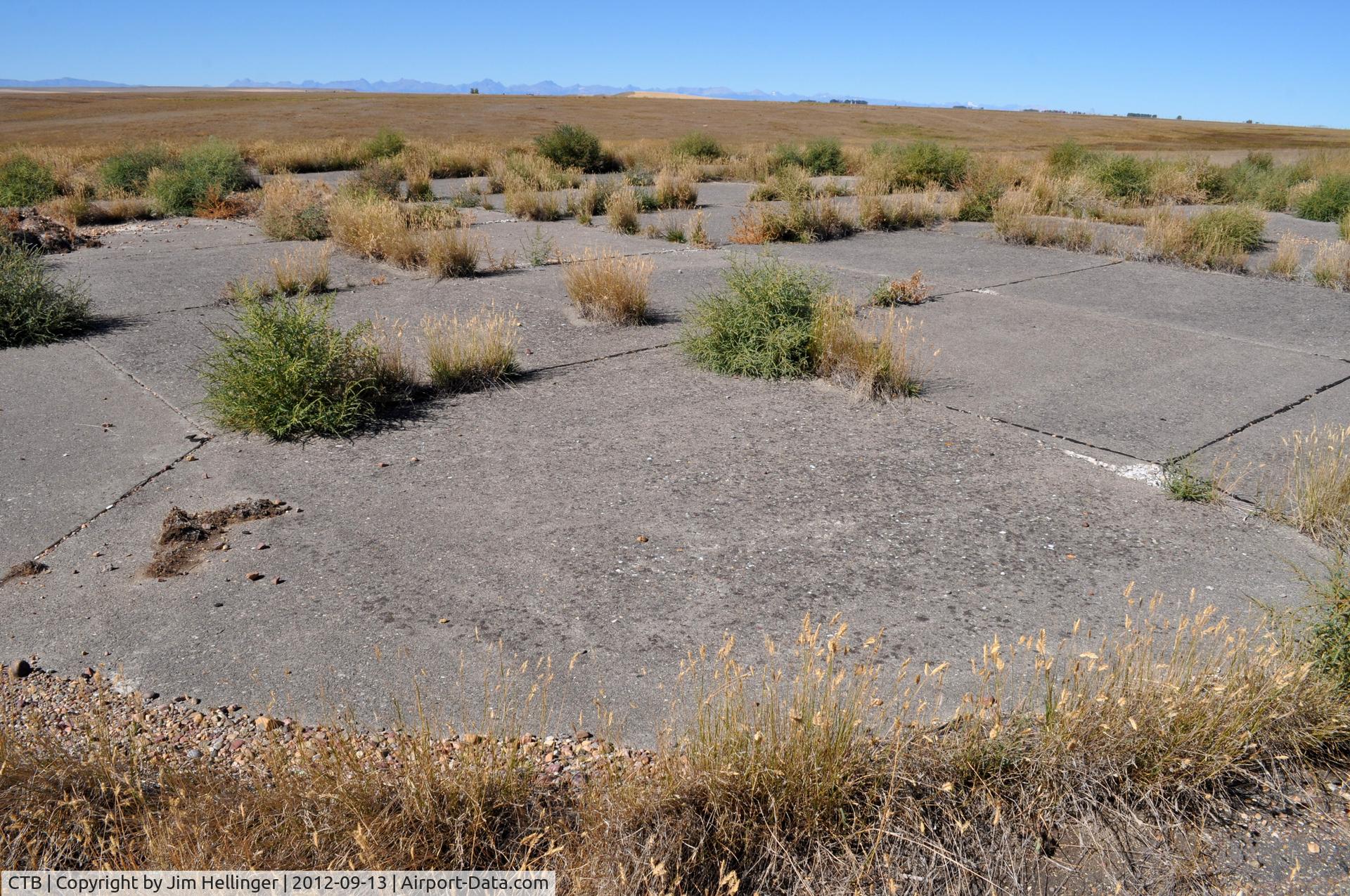 Cut Bank International Airport (CTB) - Abandoned B-17 hardstand at the former Cut Bank Army Airfield