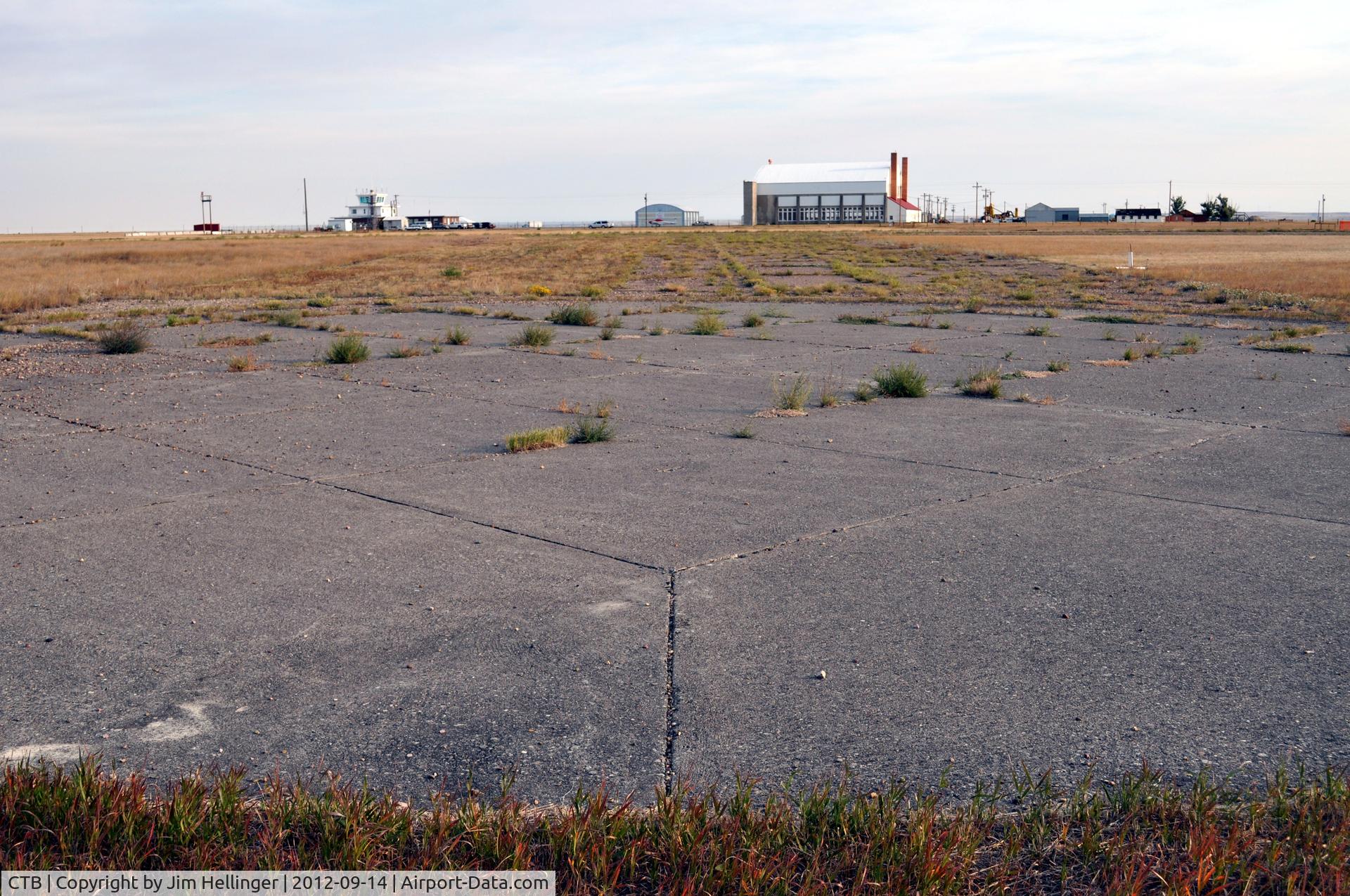 Cut Bank International Airport (CTB) - Abandoned B-17 hardstand at the former Cut Bank Army Airfield