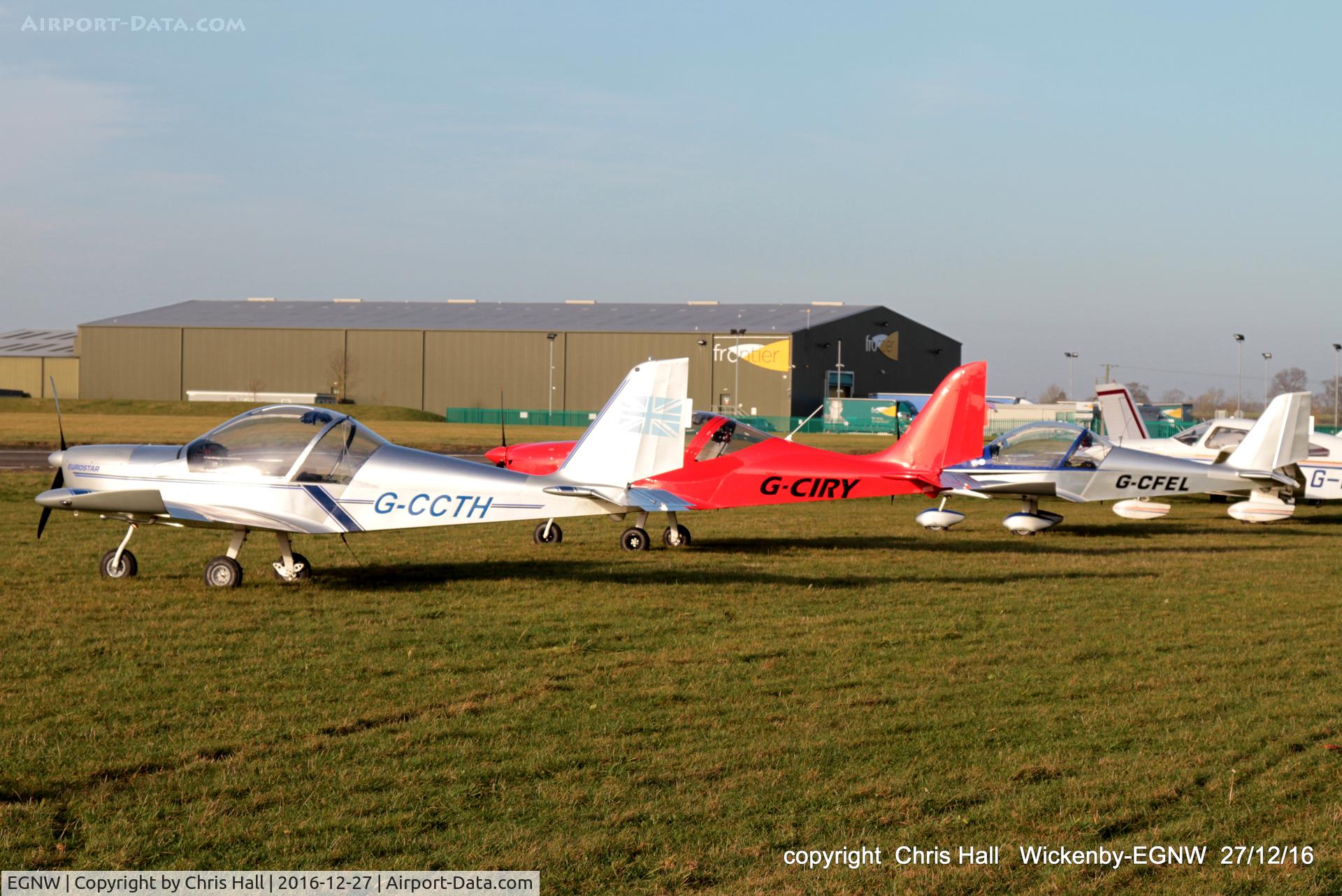 Wickenby Aerodrome Airport, Lincoln, England United Kingdom (EGNW) - EV-97s at the Turkey Curry fly in, Wickenby