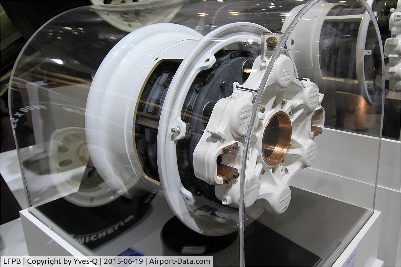 Paris Airport,  France (LFPB) - Carbon break used on the entire Boeing 737 next generation family and MAX family, Paris-Le Bourget (LFPB) Air Show 2015