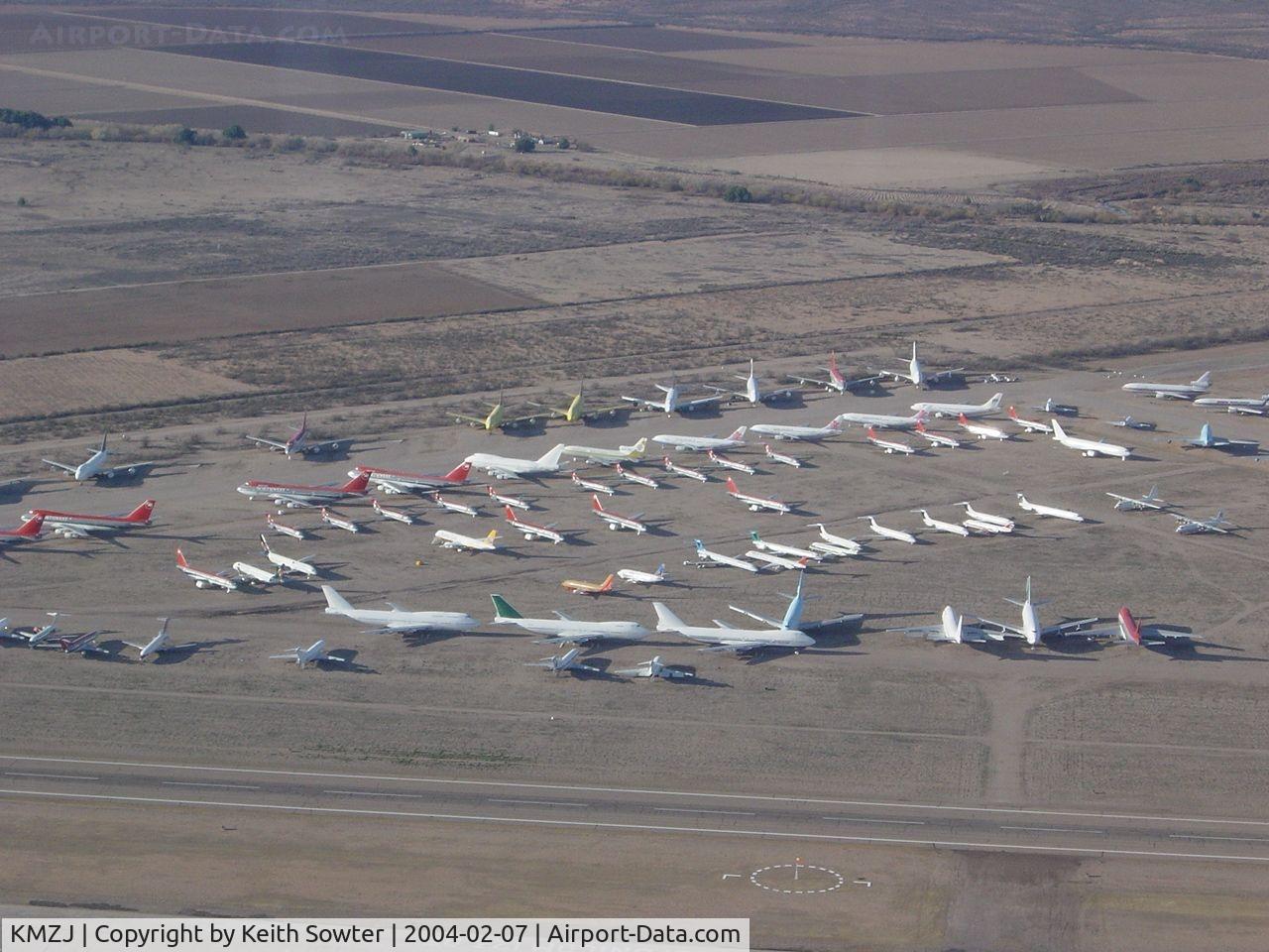 Pinal Airpark Airport (MZJ) - Image taken through perspex window of aircraft whilst overflying / taxying around 