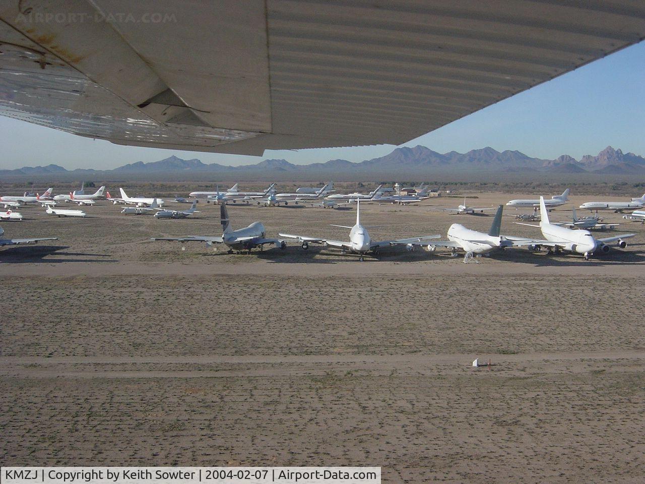 Pinal Airpark Airport (MZJ) - Image taken through perspex window of aircraft whilst overflying / taxying around 