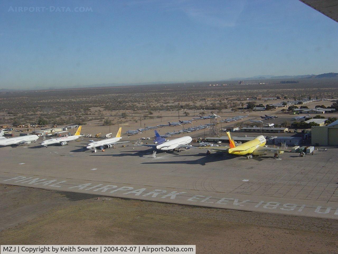 Pinal Airpark Airport (MZJ) - Image taken through perspex window of aircraft whilst overflying / taxying around 