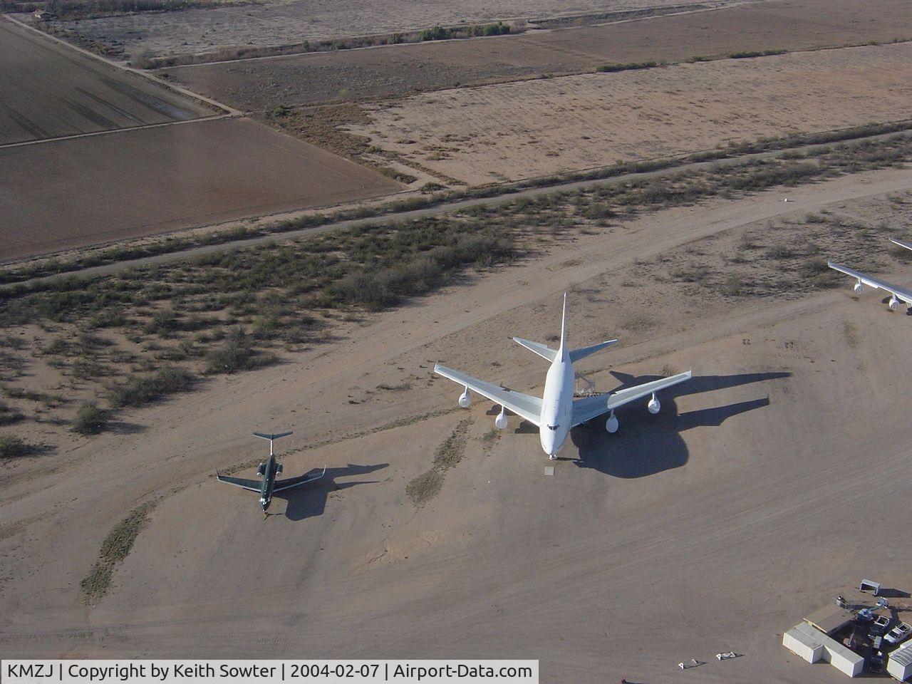 Pinal Airpark Airport (MZJ) - Image taken through perspex window of aircraft whilst overflying / taxying around 