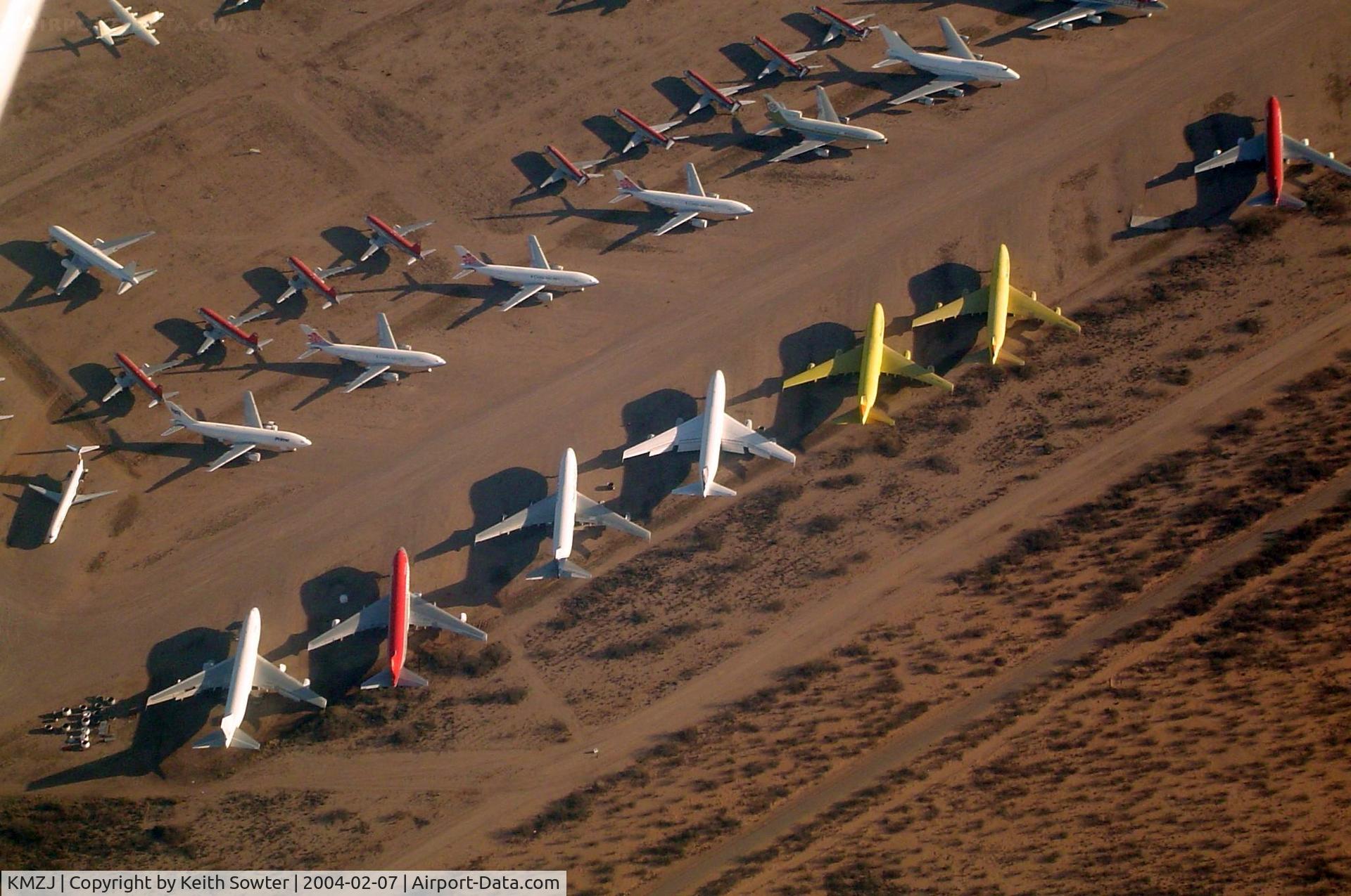 Pinal Airpark Airport (MZJ) - Image taken through perspex window of aircraft whilst overflying / taxying around 