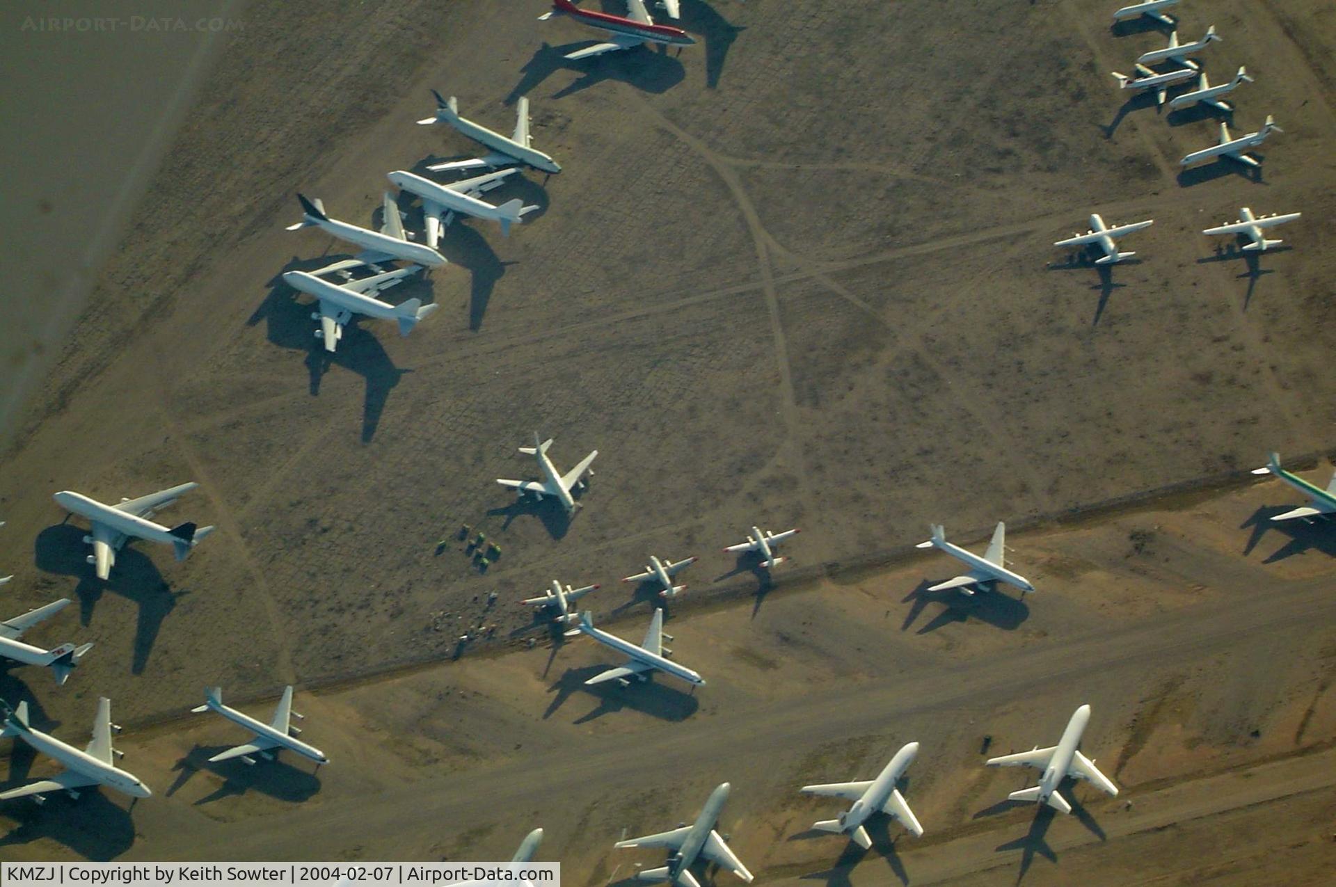 Pinal Airpark Airport (MZJ) - Image taken through perspex window of aircraft whilst overflying / taxying around 