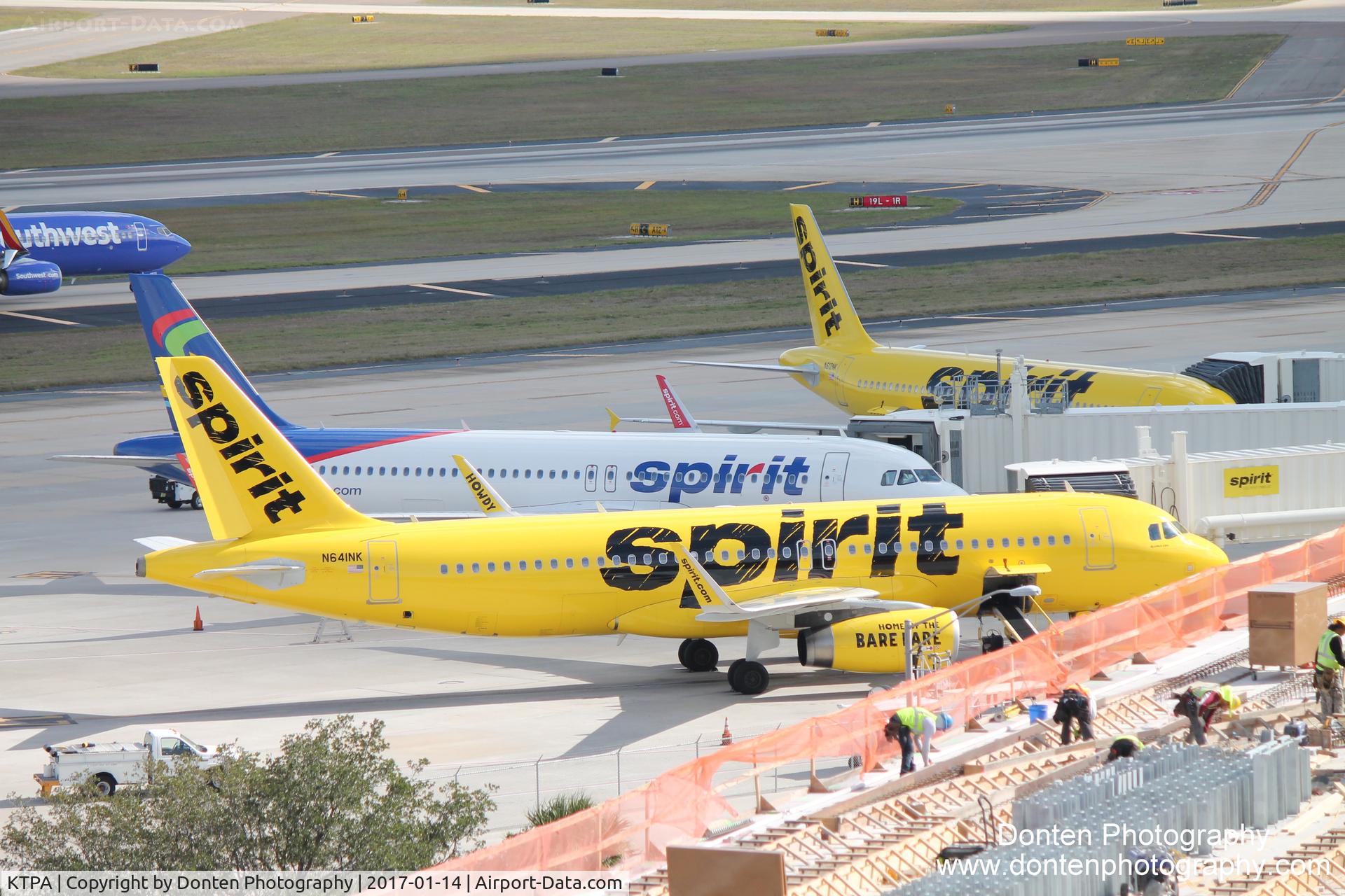 Tampa International Airport (TPA) - The Spirit ramp at Tampa International Airport