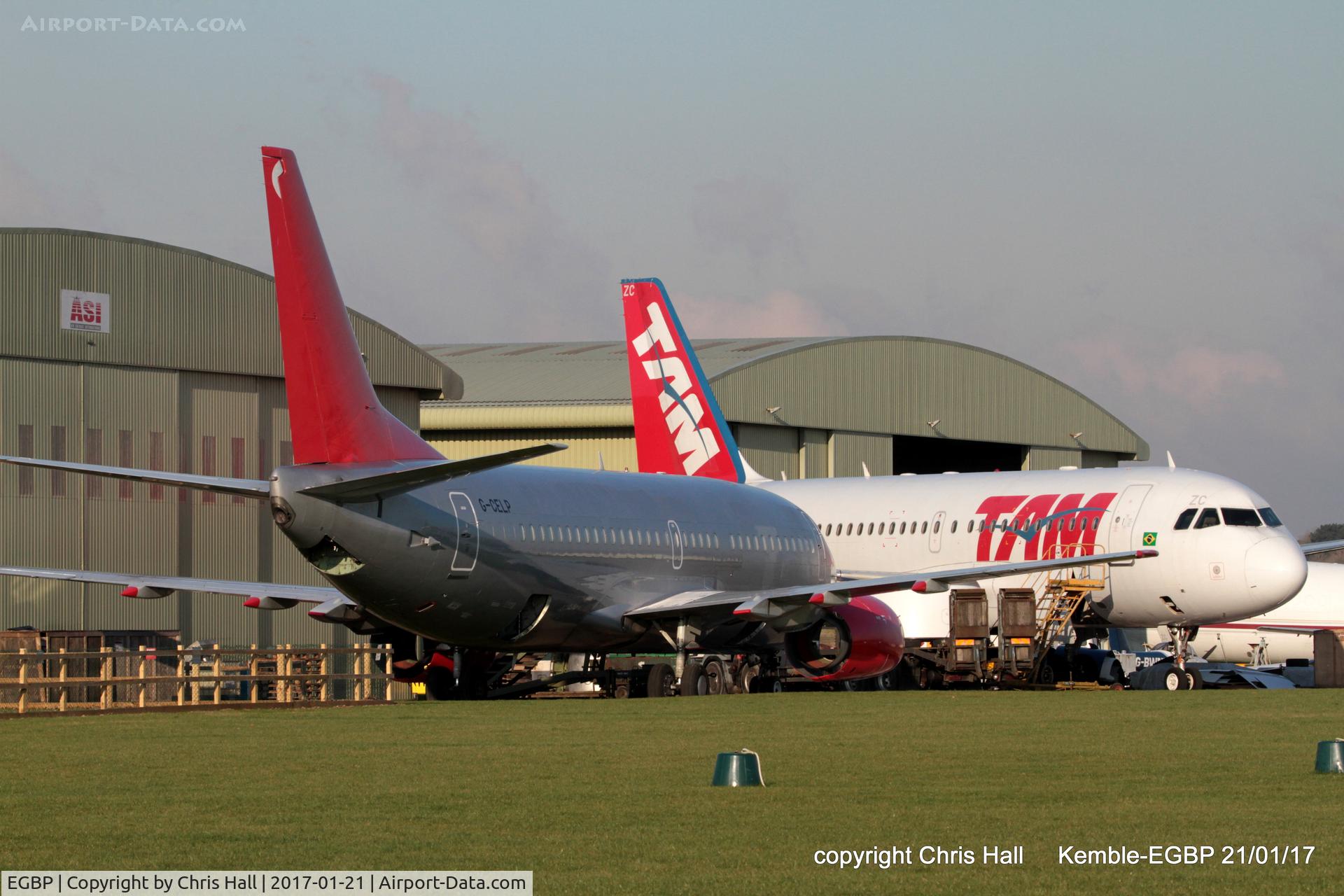 Kemble Airport, Kemble, England United Kingdom (EGBP) - Jet2 B737 and TAM A319 being parted out by ASI at Kemble