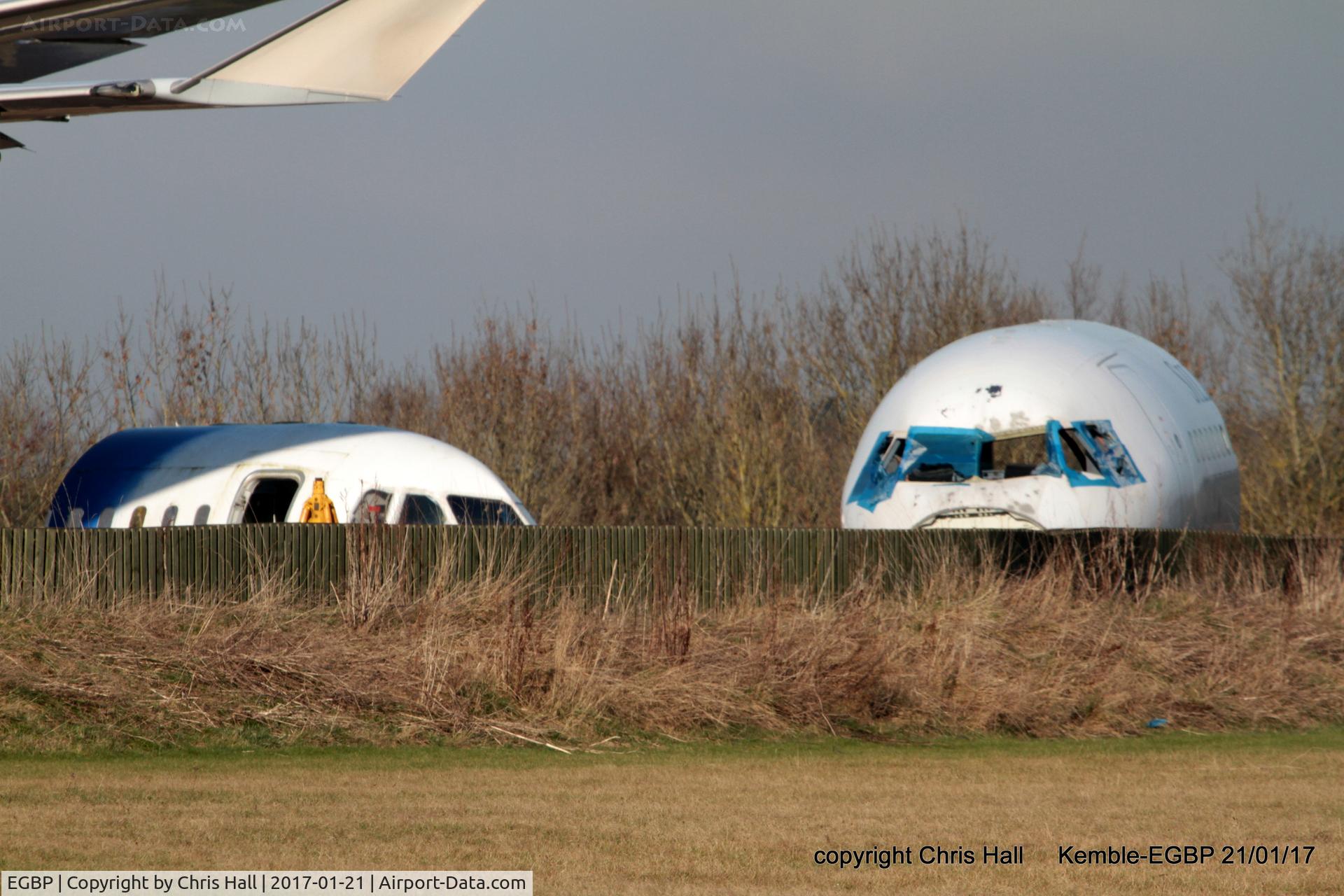 Kemble Airport, Kemble, England United Kingdom (EGBP) - cockpits in the scrapping area at Kemble