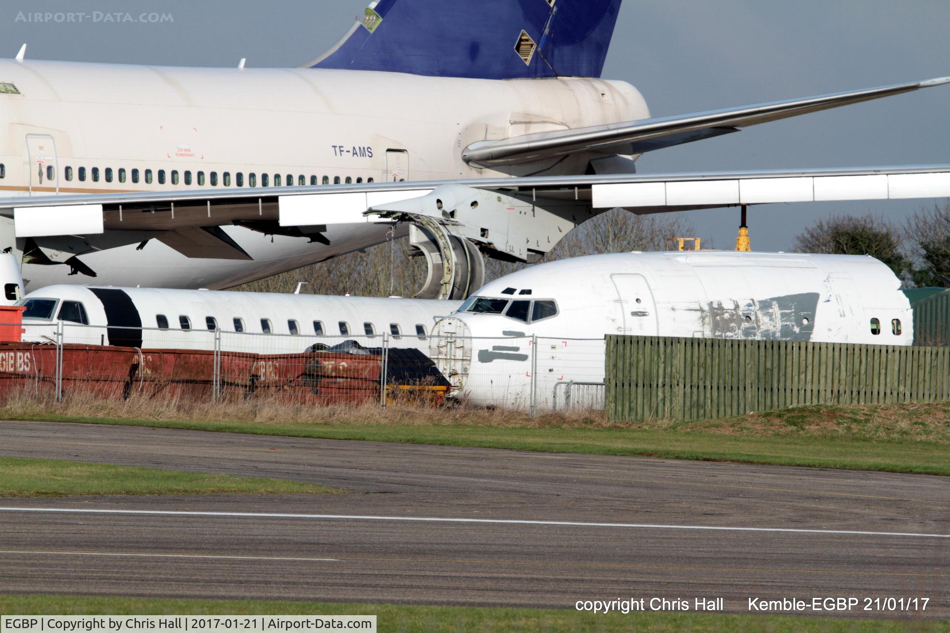 Kemble Airport, Kemble, England United Kingdom (EGBP) - cockpits in the scrapping area at Kemble