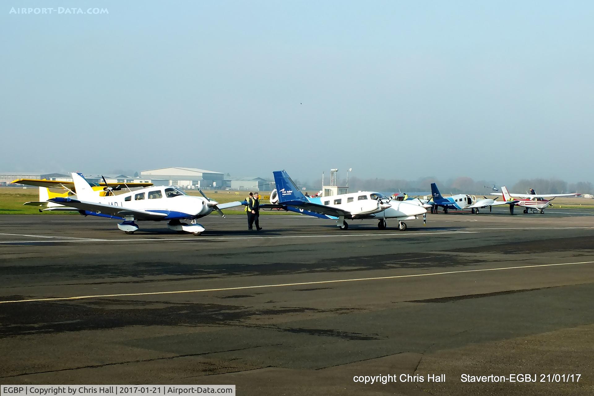 Kemble Airport, Kemble, England United Kingdom (EGBP) - on the apron at Staverton