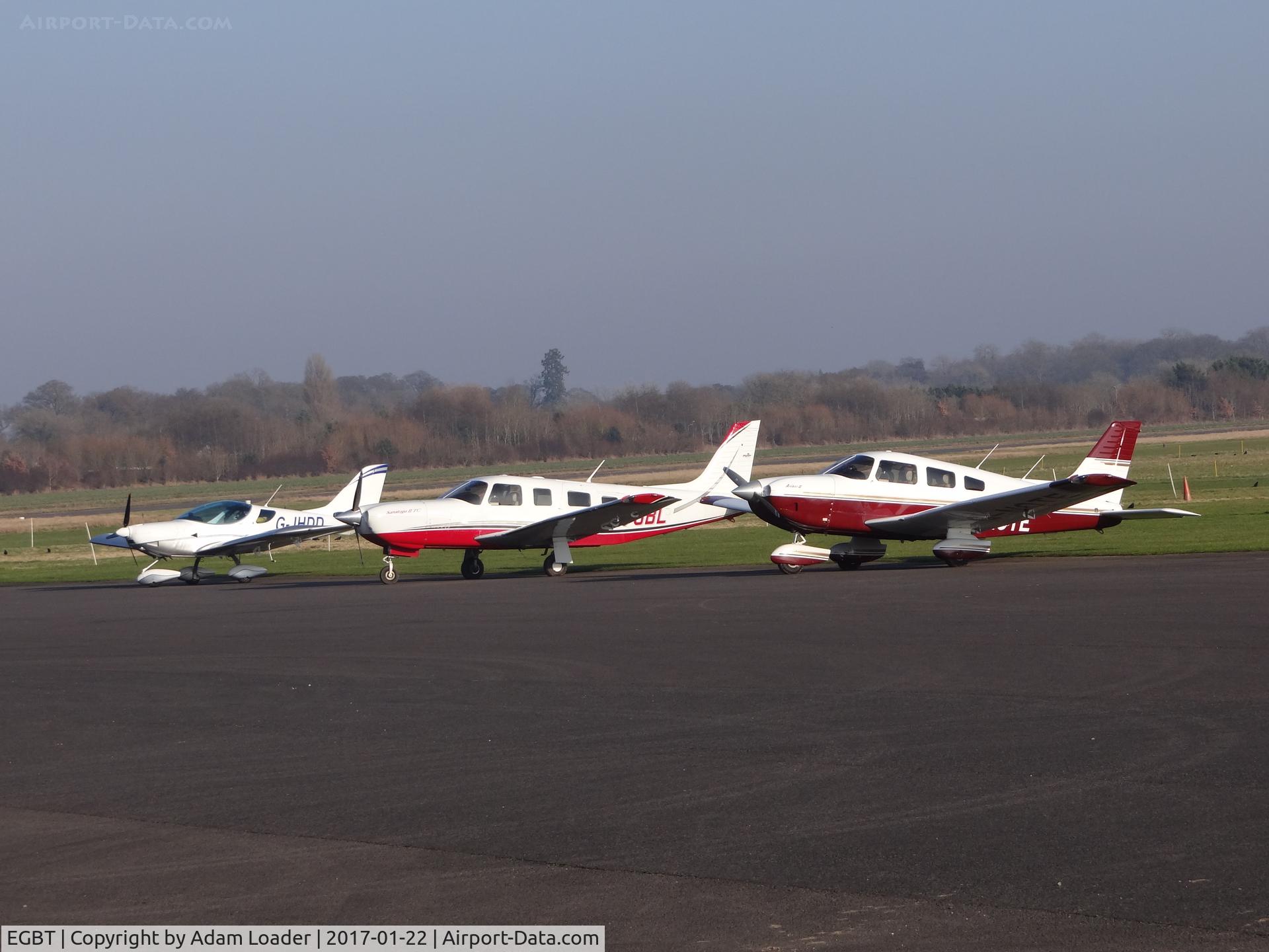 Turweston Aerodrome Airport, Turweston, England United Kingdom (EGBT) - Turweston Apron with a few visitors