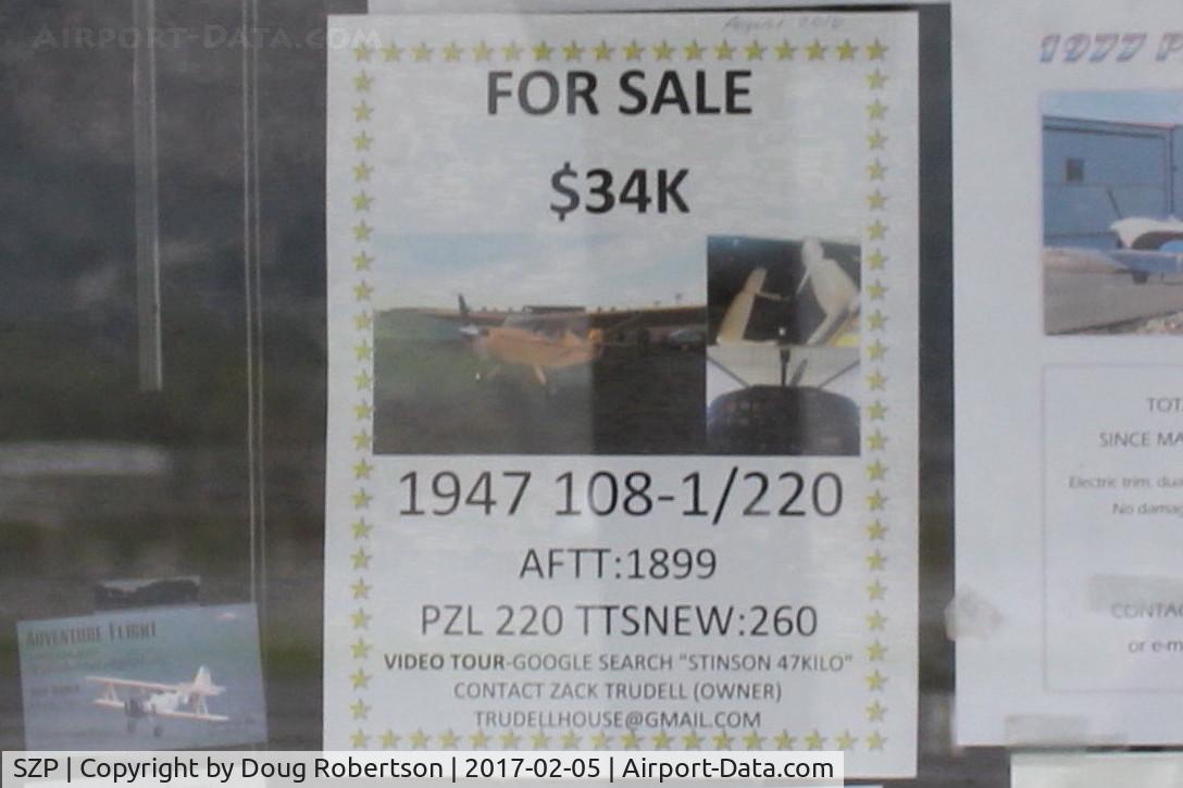Santa Paula Airport (SZP) - FOR SALE-1947 Stinson 108