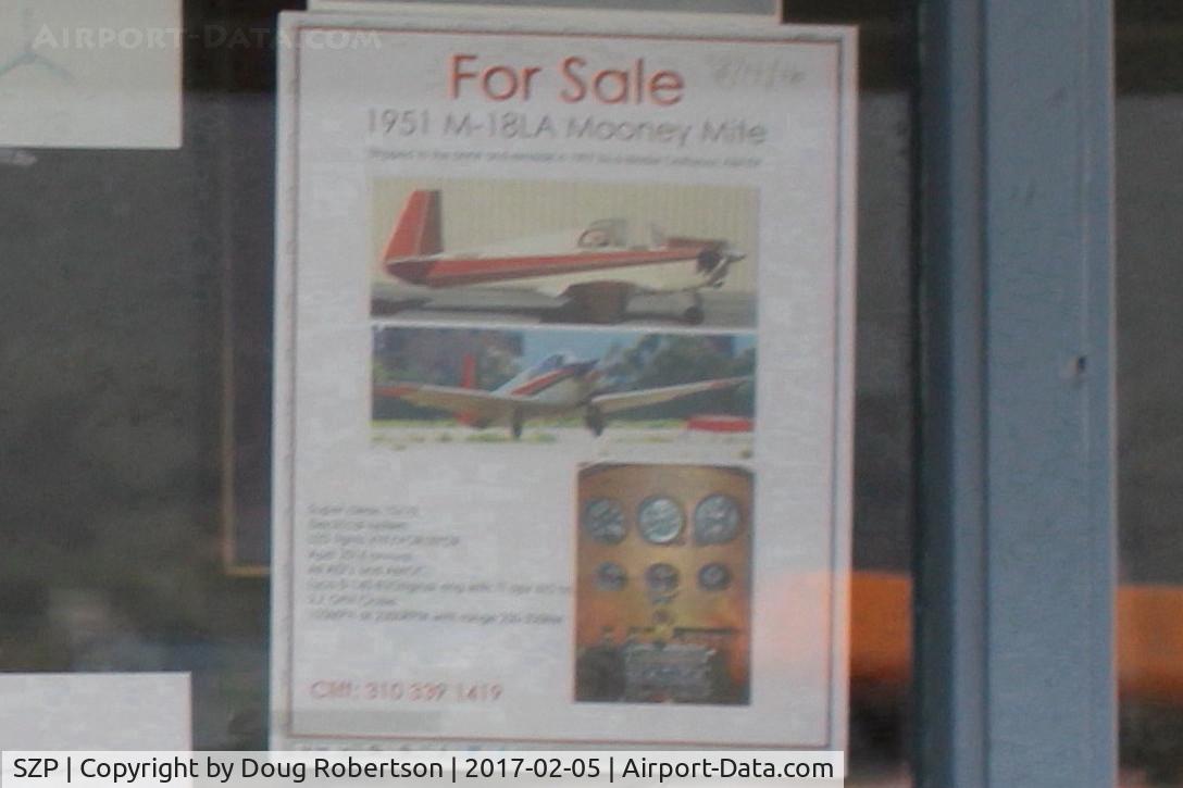 Santa Paula Airport (SZP) - FOR SALE Mooney M18 MITE, Al Mooney's first design of a Mooney named/built aircraft. Seventeen former various aircraft designs.