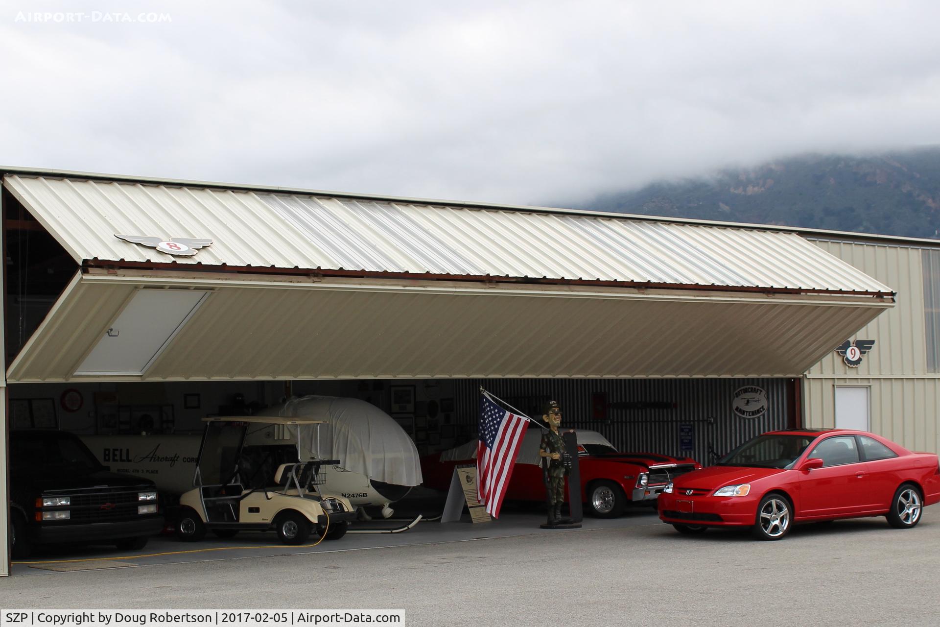Santa Paula Airport (SZP) - 8 EAGLES TAXI, helicopter home.