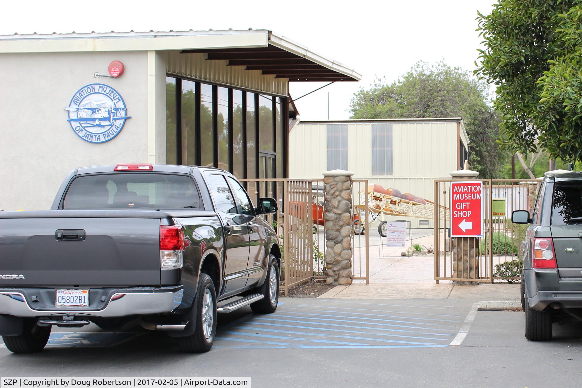 Santa Paula Airport (SZP) - Aviation Museum of Santa Paula, Open each First Sunday. Entry signs off parking lot.