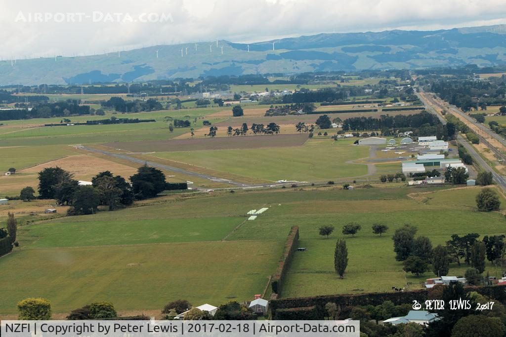 Feilding Aerodrome Airport, Feilding New Zealand (NZFI) - On base leg for RW10