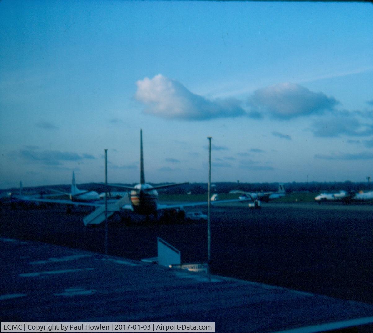 London Southend Airport, Southend-on-Sea, England United Kingdom (EGMC) - Scene includes Orion Airways Boeing 737