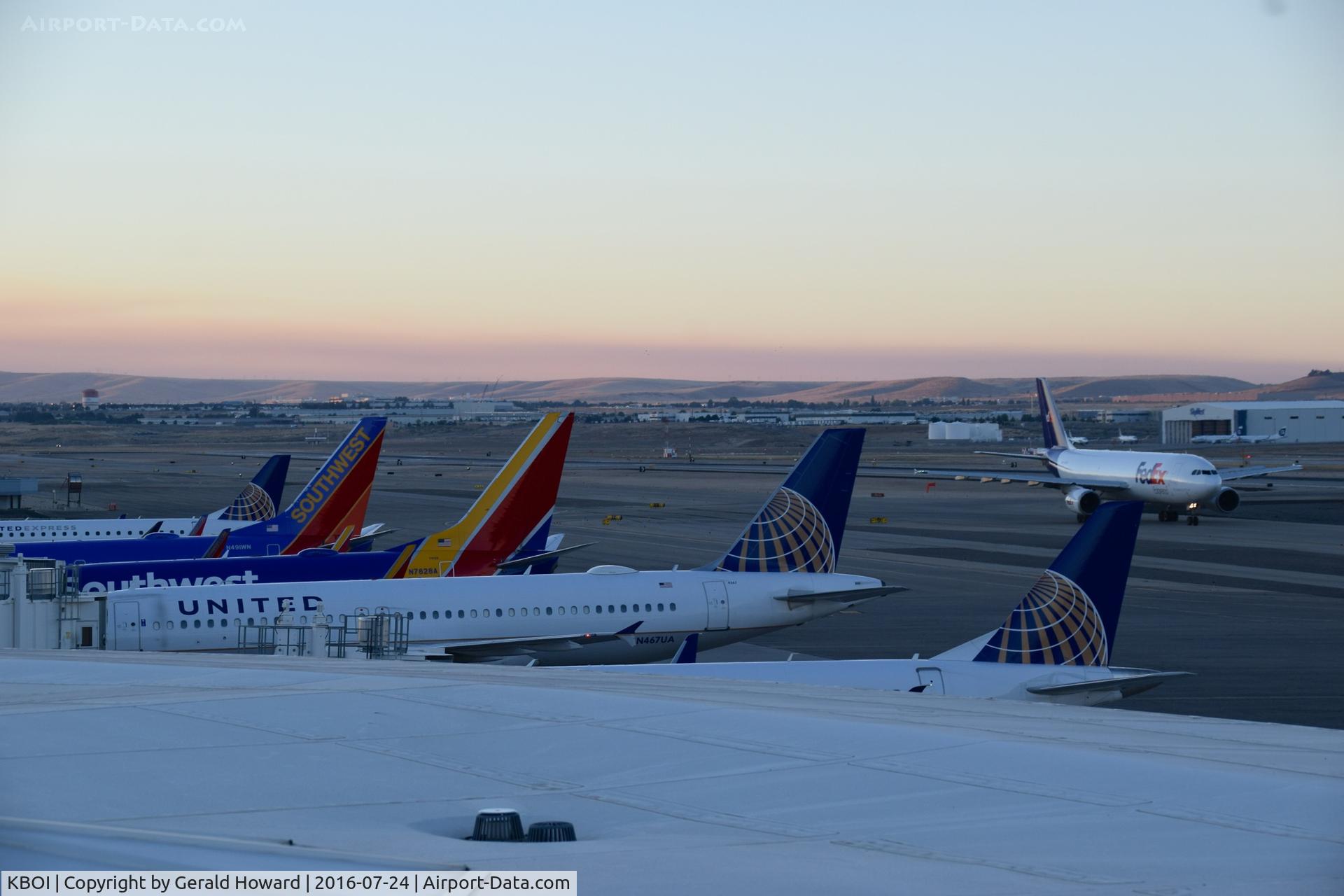 Boise Air Terminal/gowen Fld Airport (BOI) - South side of Concourse B at dawn.