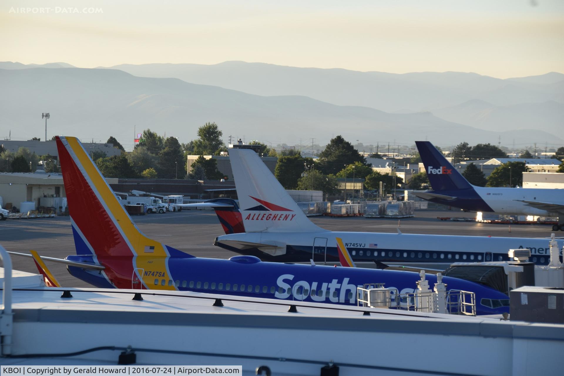 Boise Air Terminal/gowen Fld Airport (BOI) - North side of Concourse B at dawn.