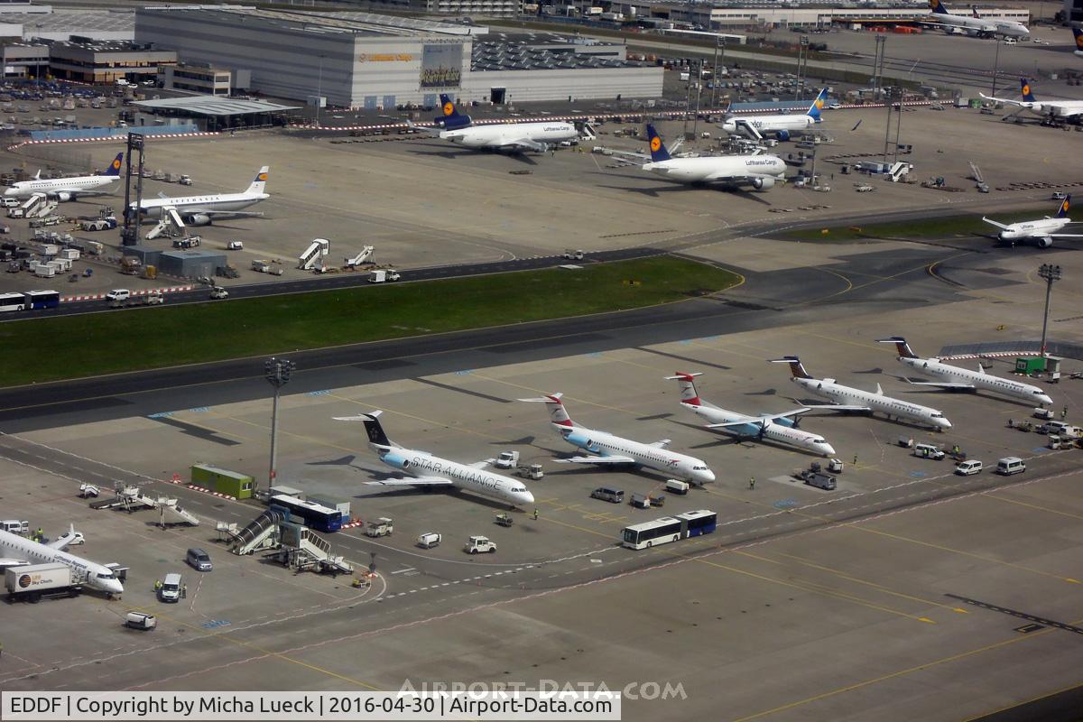 Frankfurt International Airport, Frankfurt am Main Germany (EDDF) - Remote stands (taken from LN-RPM, FRA-OSL)
