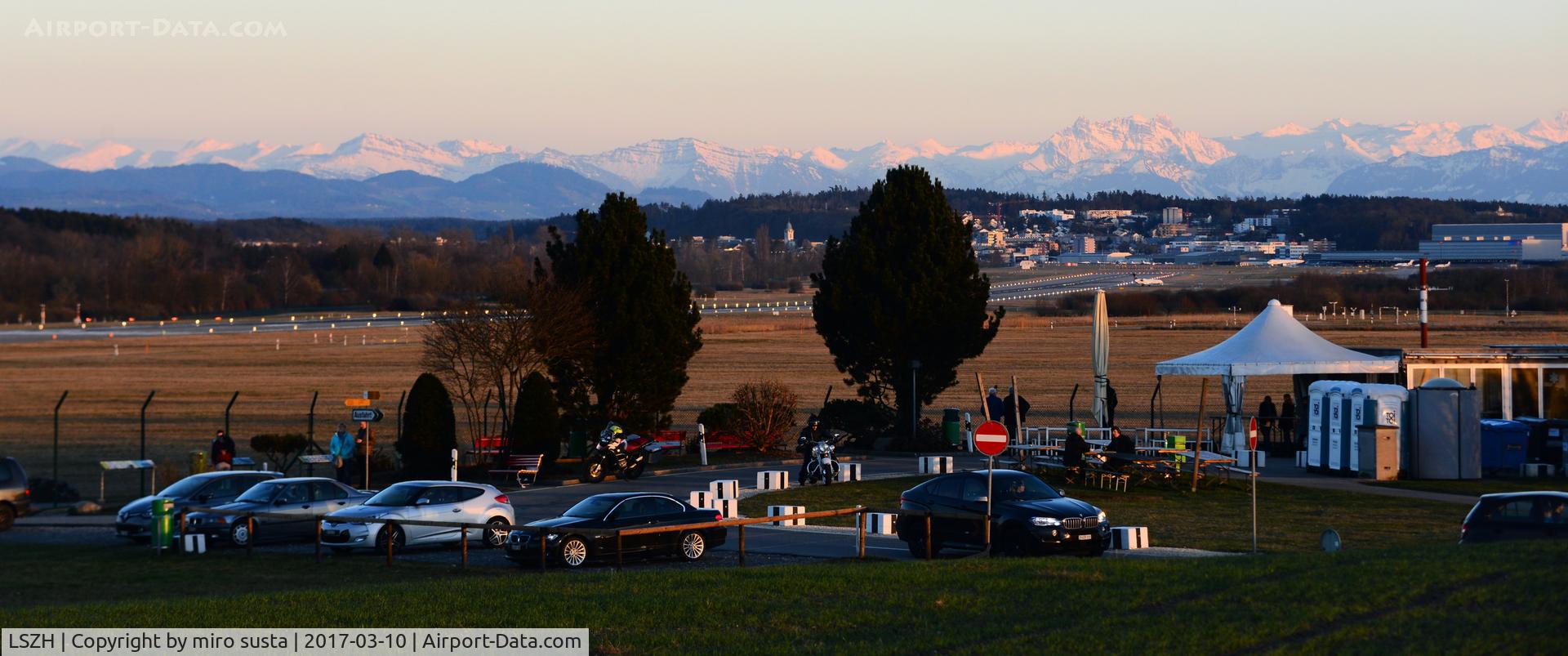 Zurich International Airport, Zurich Switzerland (LSZH) - Zurich-Kloten, view from west side