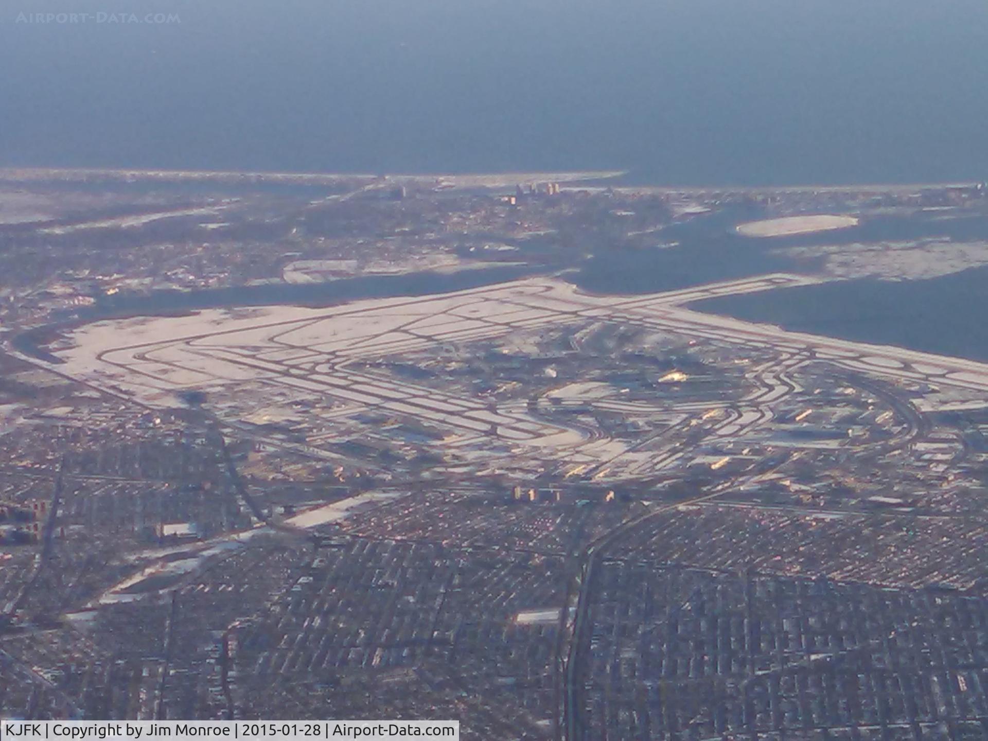 John F Kennedy International Airport (JFK) - From 8,500 feet over Long Island