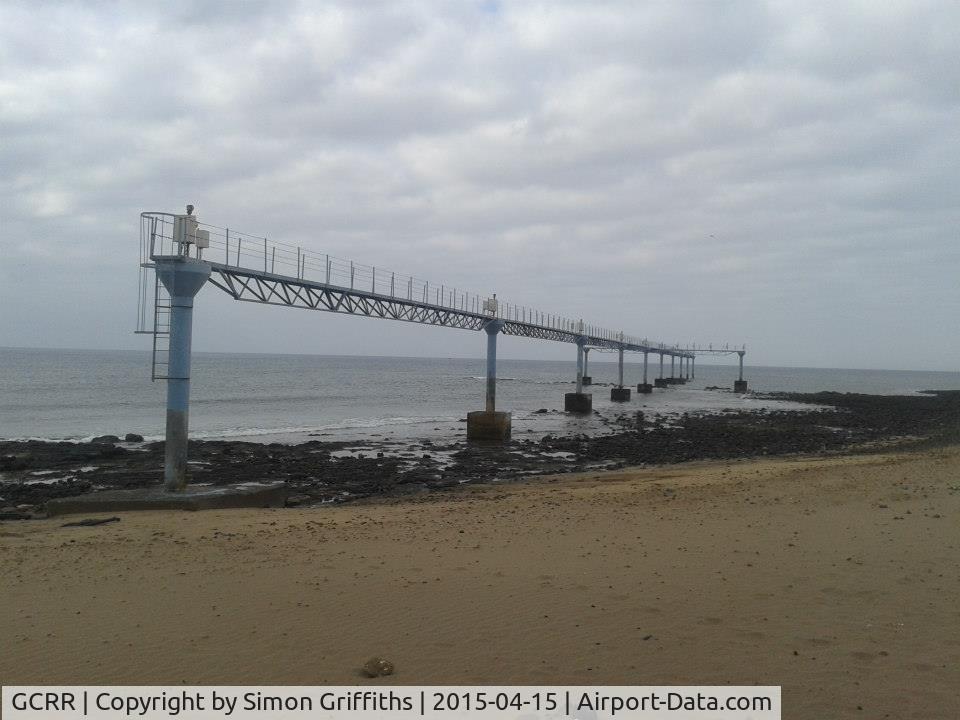 Arrecife Airport (Lanzarote Airport), Arrecife Spain (GCRR) - Approach lights to 03 for GCRR Lanzarote