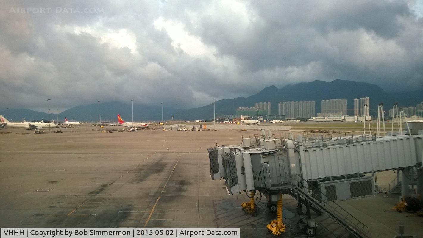 Hong Kong International Airport, Hong Kong Hong Kong (VHHH) - View of the international ramp at Hong Kong