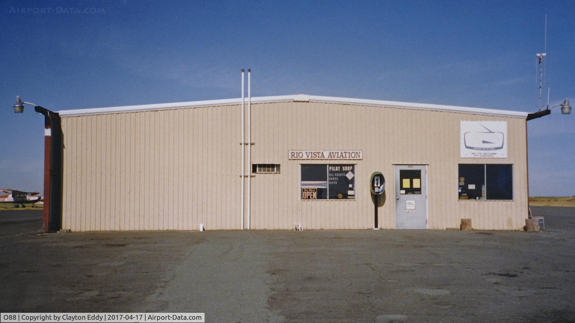 Rio Vista Municipal Airport (O88) - Old Rio Vista Airport in California. 1980's